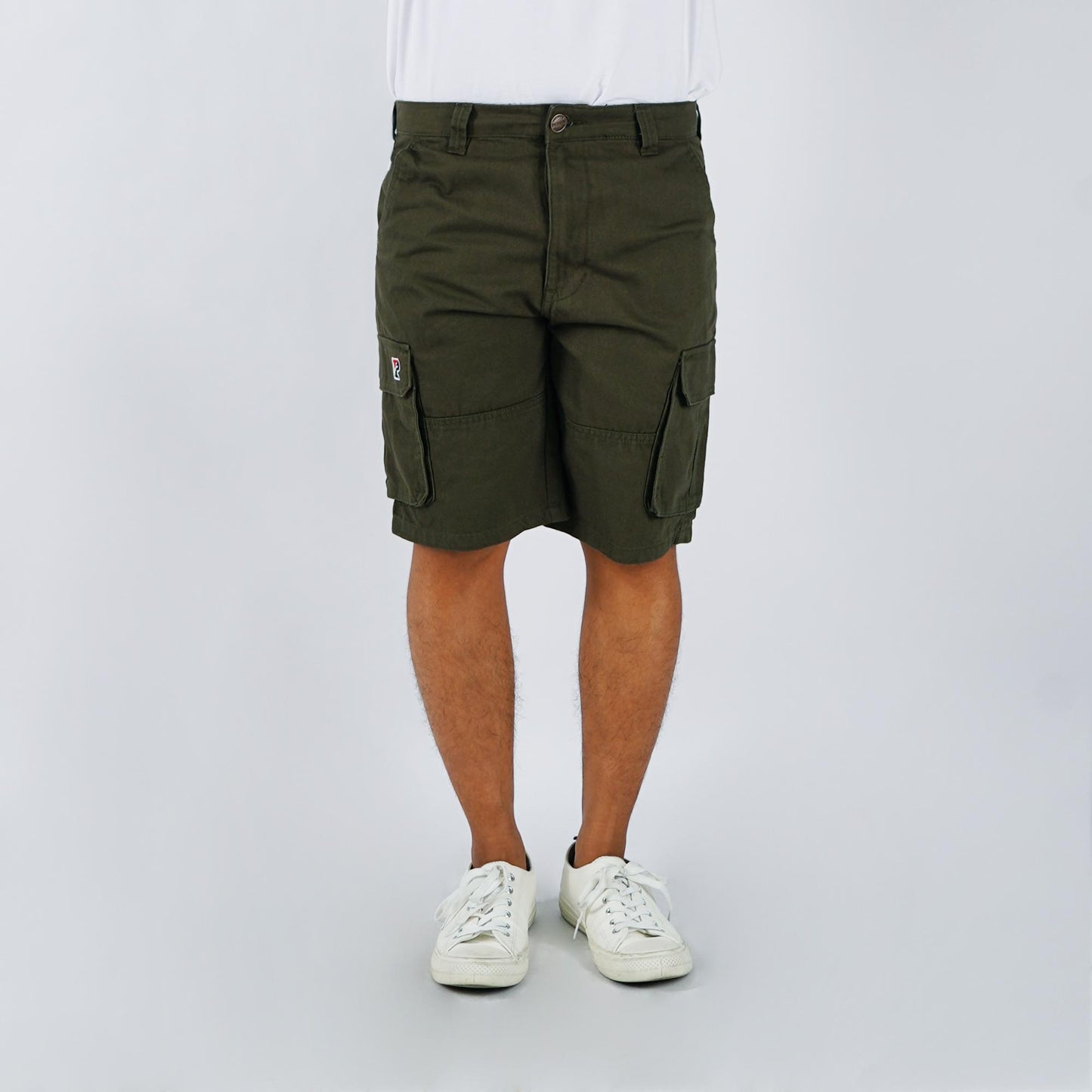 Petrol Men's Basic Non-Denim Cargo Short Mid-Rise Fitting 178475 (Fatigue)