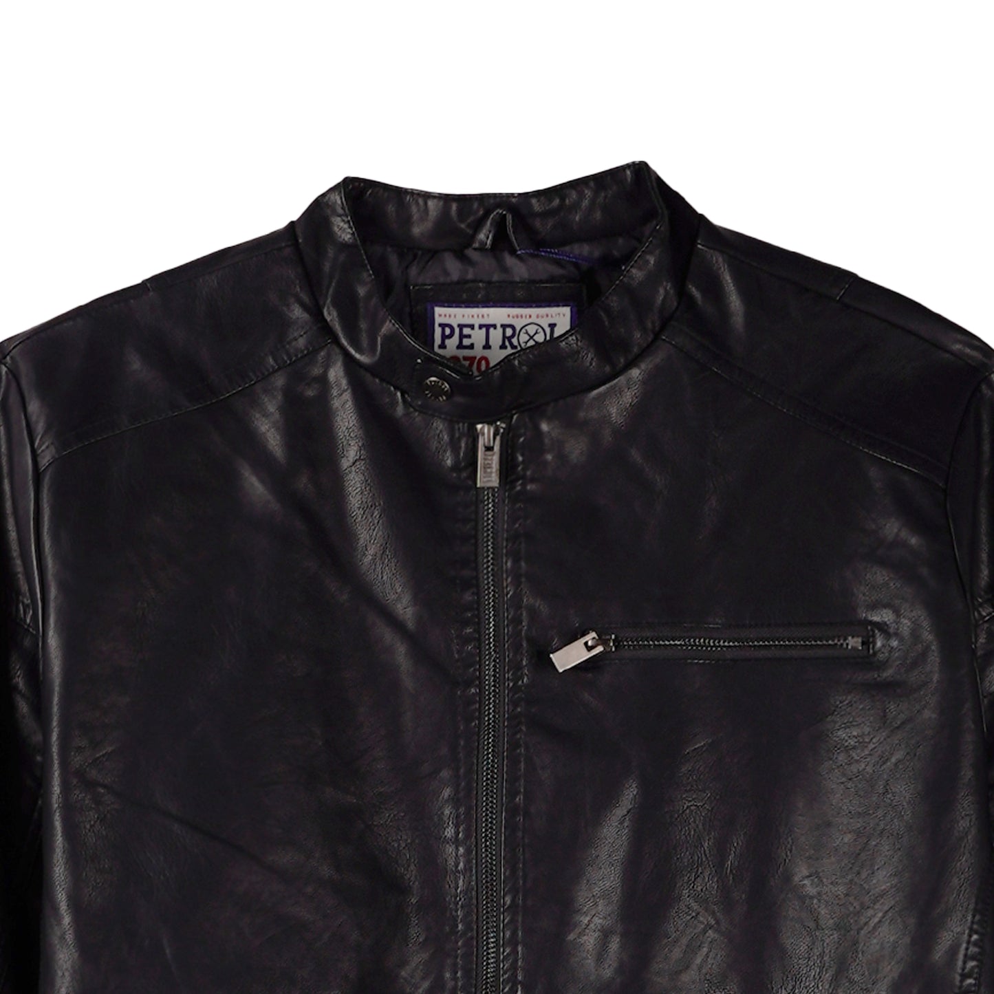 Petrol Basic Jacket for Men Regular Fitting Trendy fashion Casual Top Black Jacket for Men 137486 (Black)