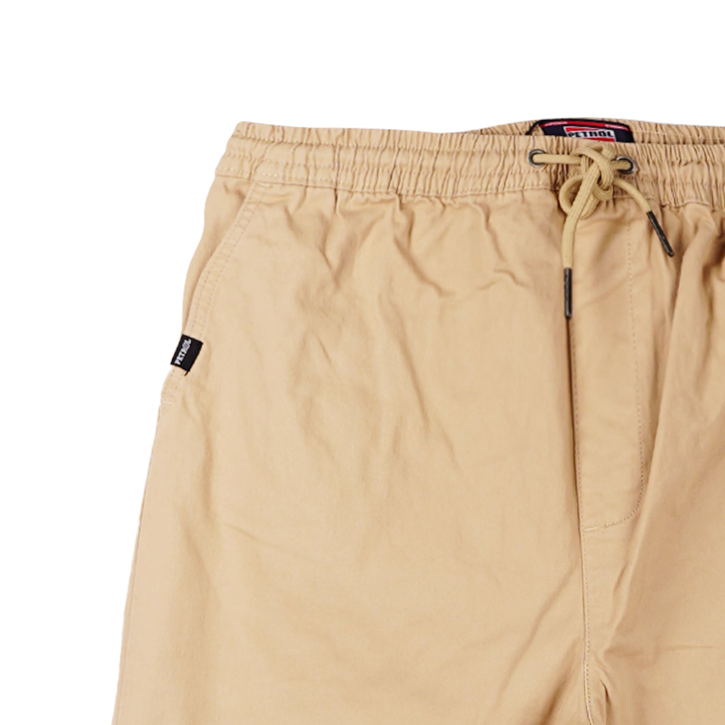 Petrol Men's Non-Denim Stretchable Mid Waist Trendy Fashion Ankle Pants 155934 (Beige)