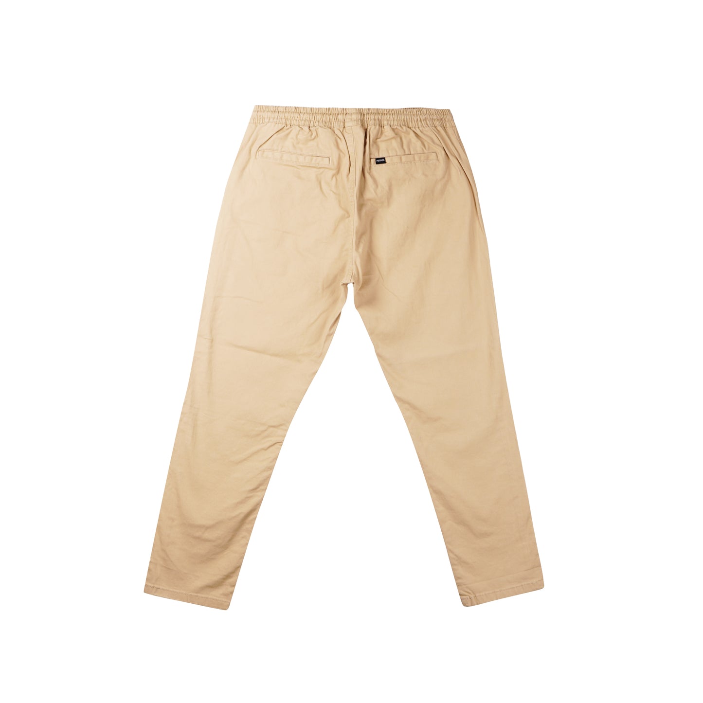 Petrol Men's Non-Denim Stretchable Mid Waist Trendy Fashion Ankle Pants 155934 (Beige)