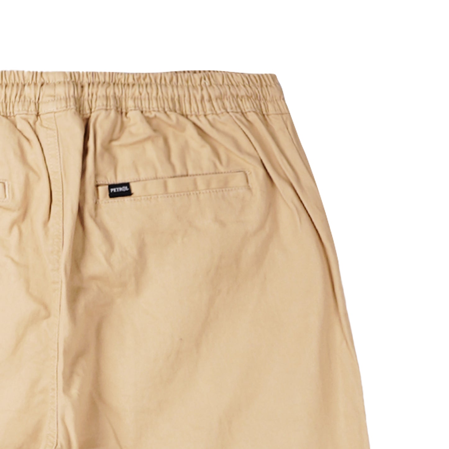 Petrol Men's Non-Denim Stretchable Mid Waist Trendy Fashion Ankle Pants 155934 (Beige)