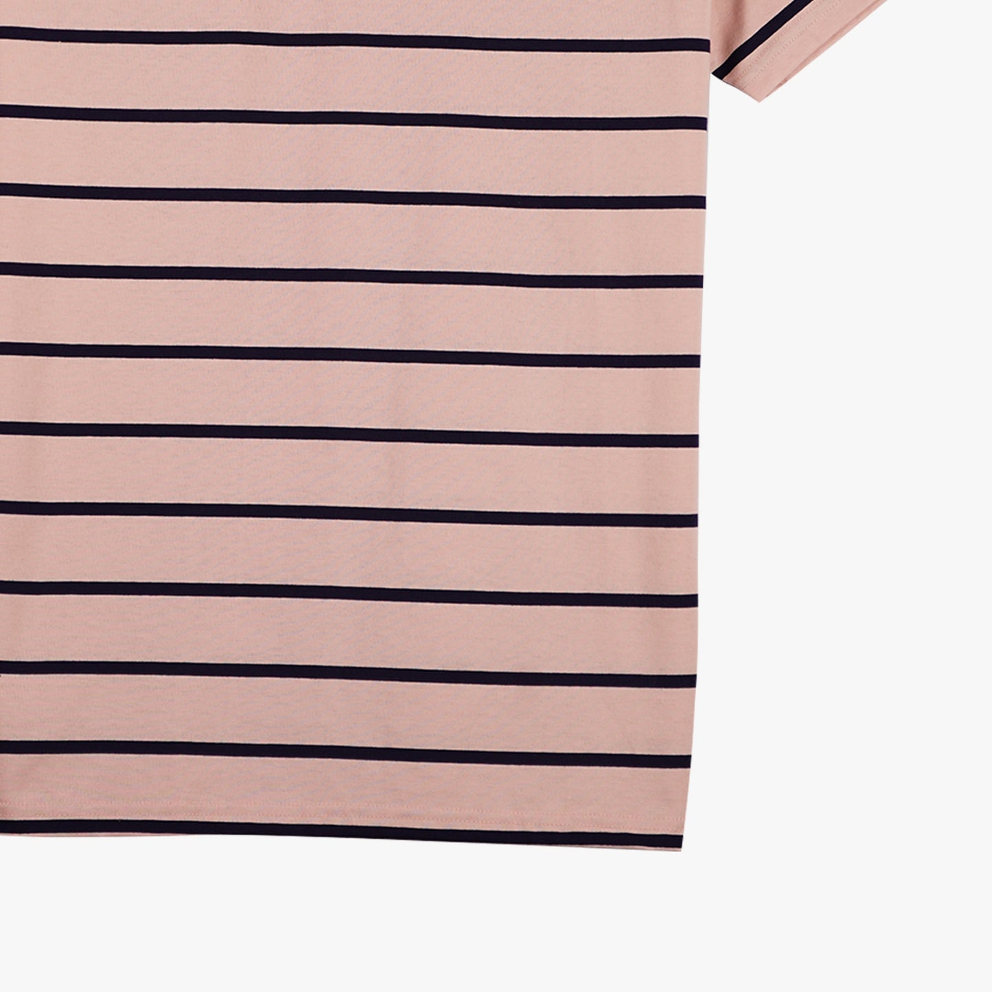 Petrol Men's Basic Tees Slim Fitting Stripe Jersey Fabric 150339 (Dusty Pink)