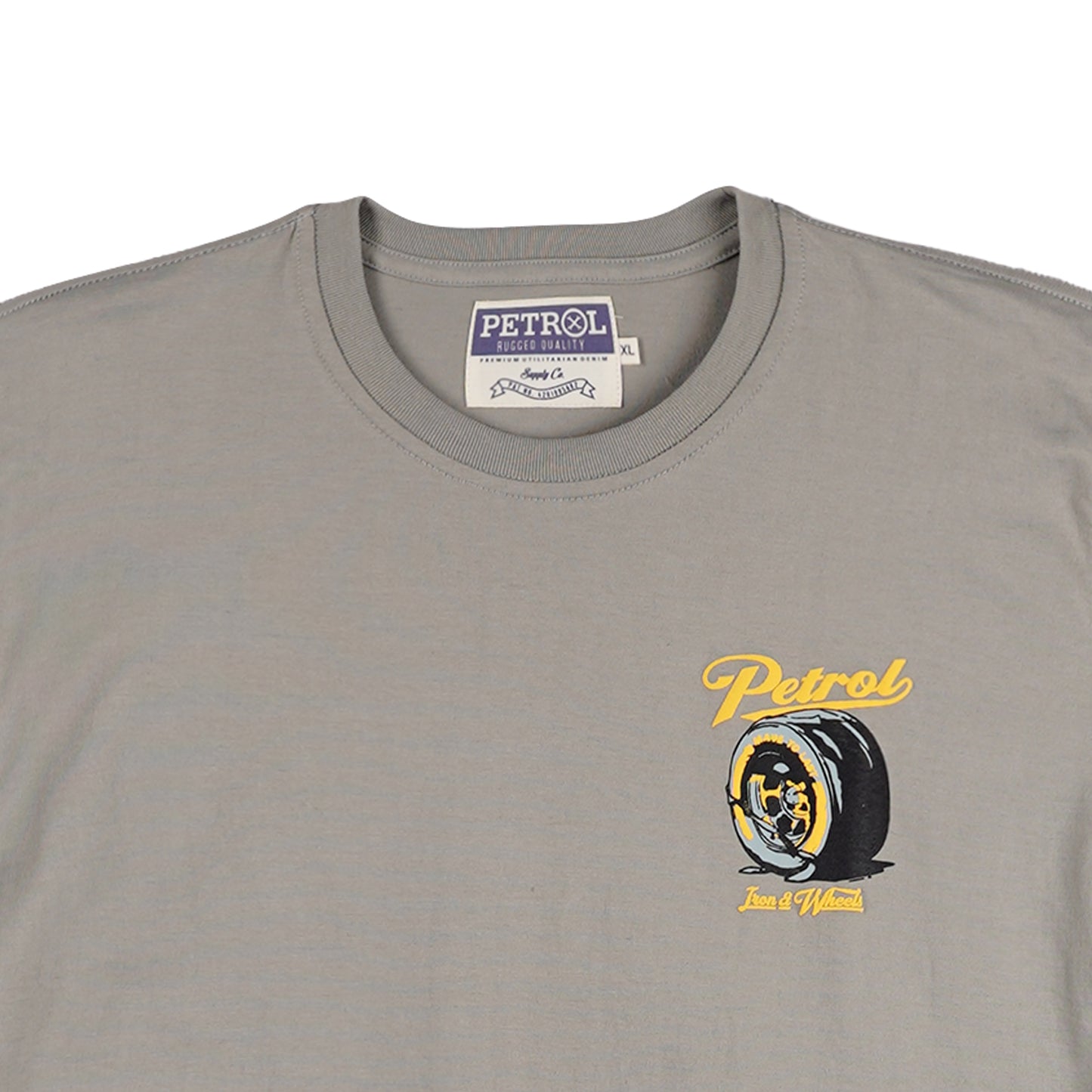 Petrol Men's Basic Tees Slim Fitting CVC Jersey Fabric 164160-U (Rock Ridge)