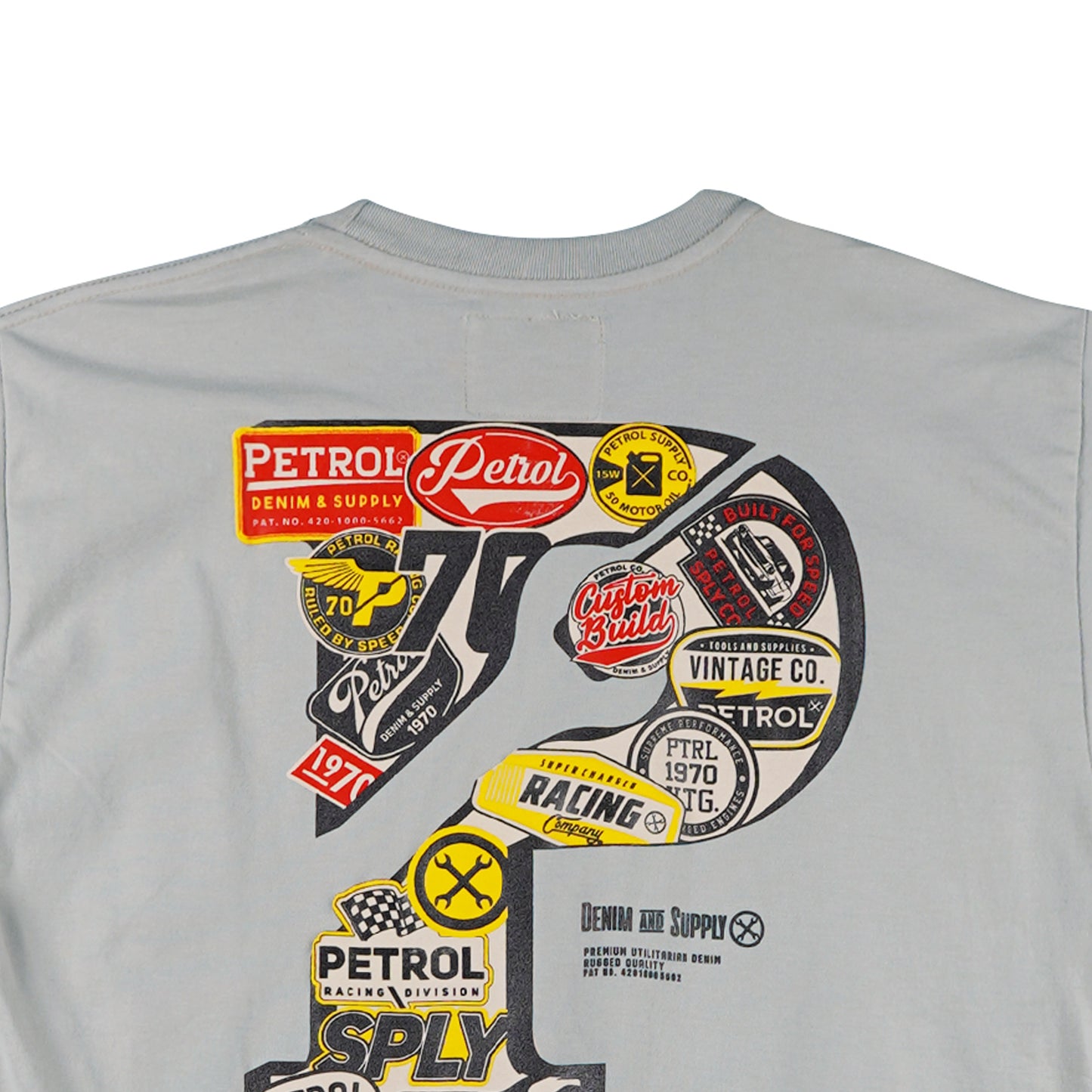 Petrol Men's Basic Tees Slim Fitting CVC Jersey Fabric 163782-U (Sage)