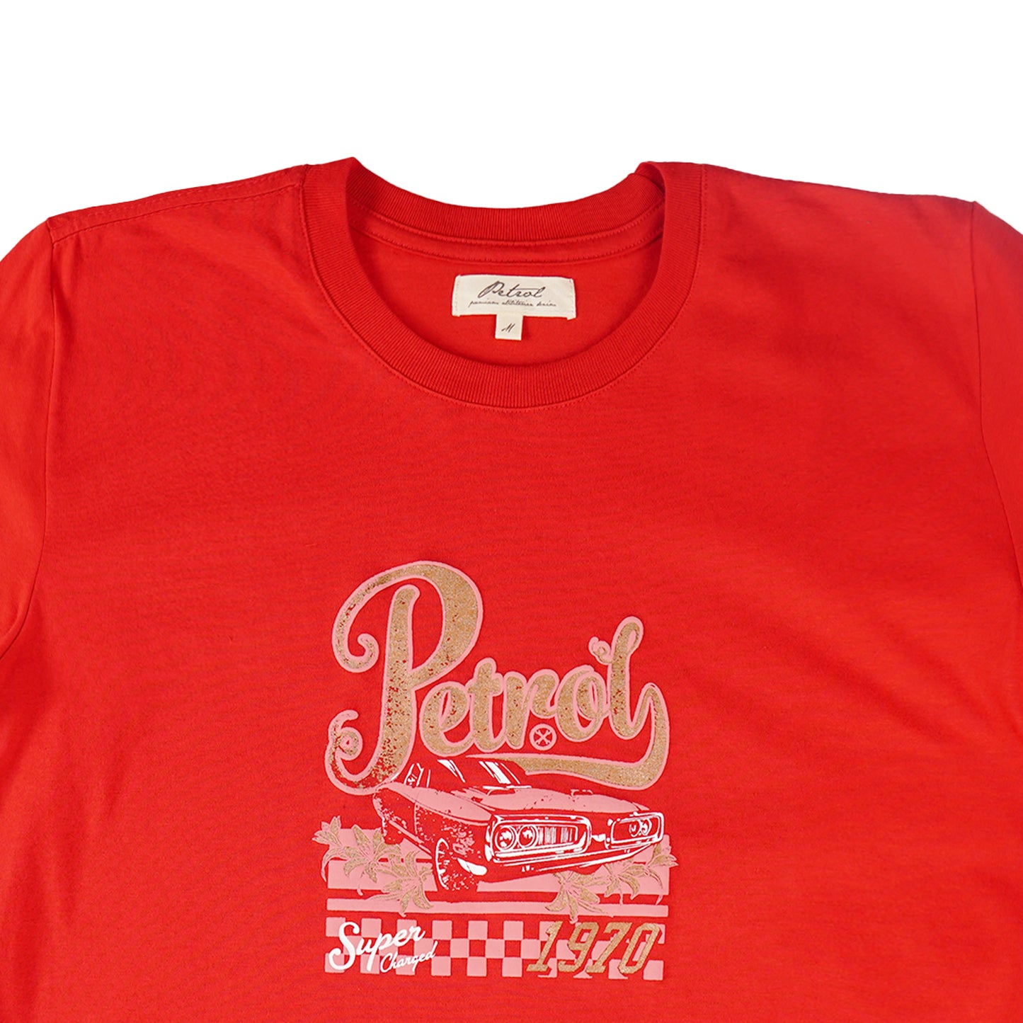Petrol Ladies Basic Tees Regular Fitting CVC Jersey Fabric 159785-U (Scarlet)