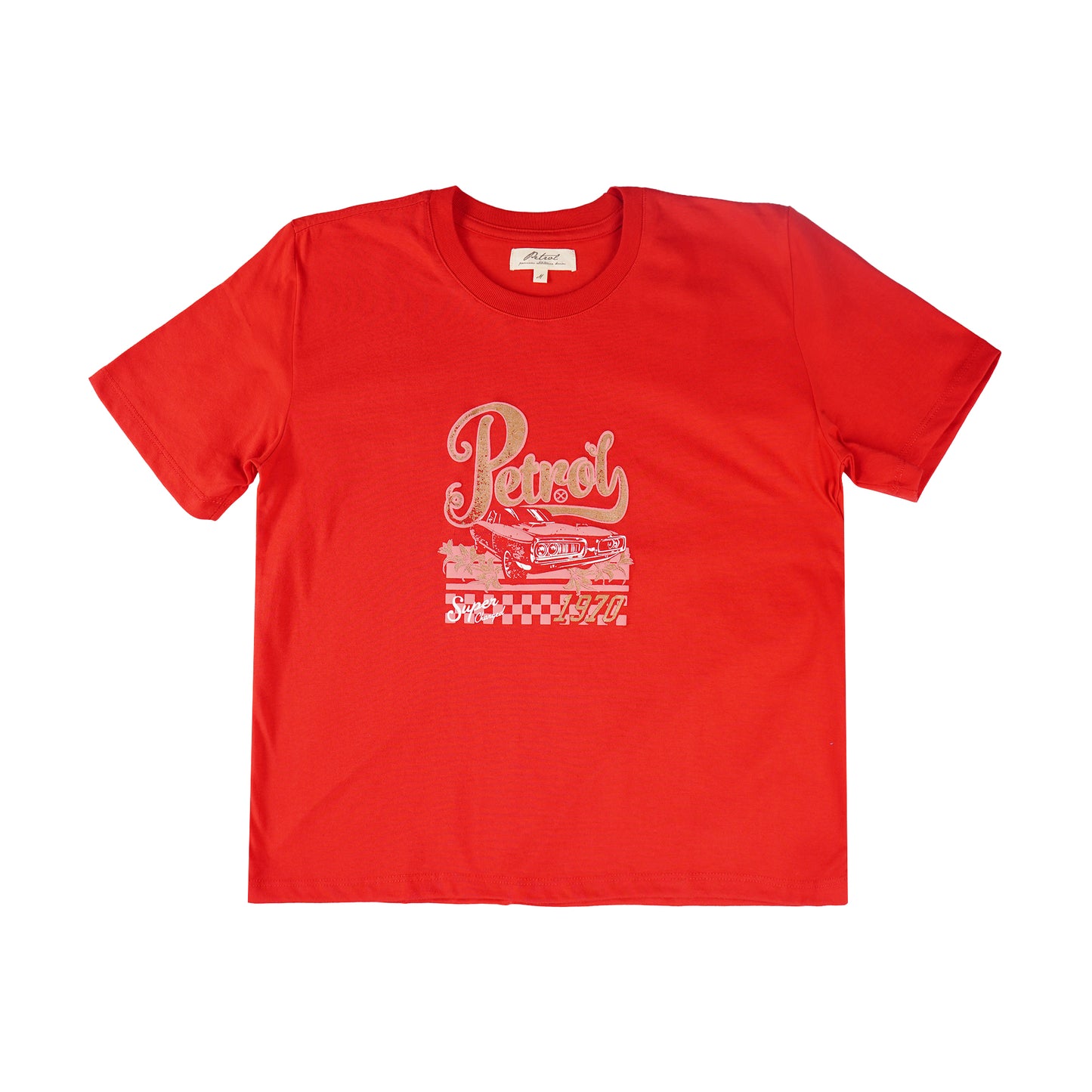 Petrol Ladies Basic Tees Regular Fitting CVC Jersey Fabric 159785-U (Scarlet)