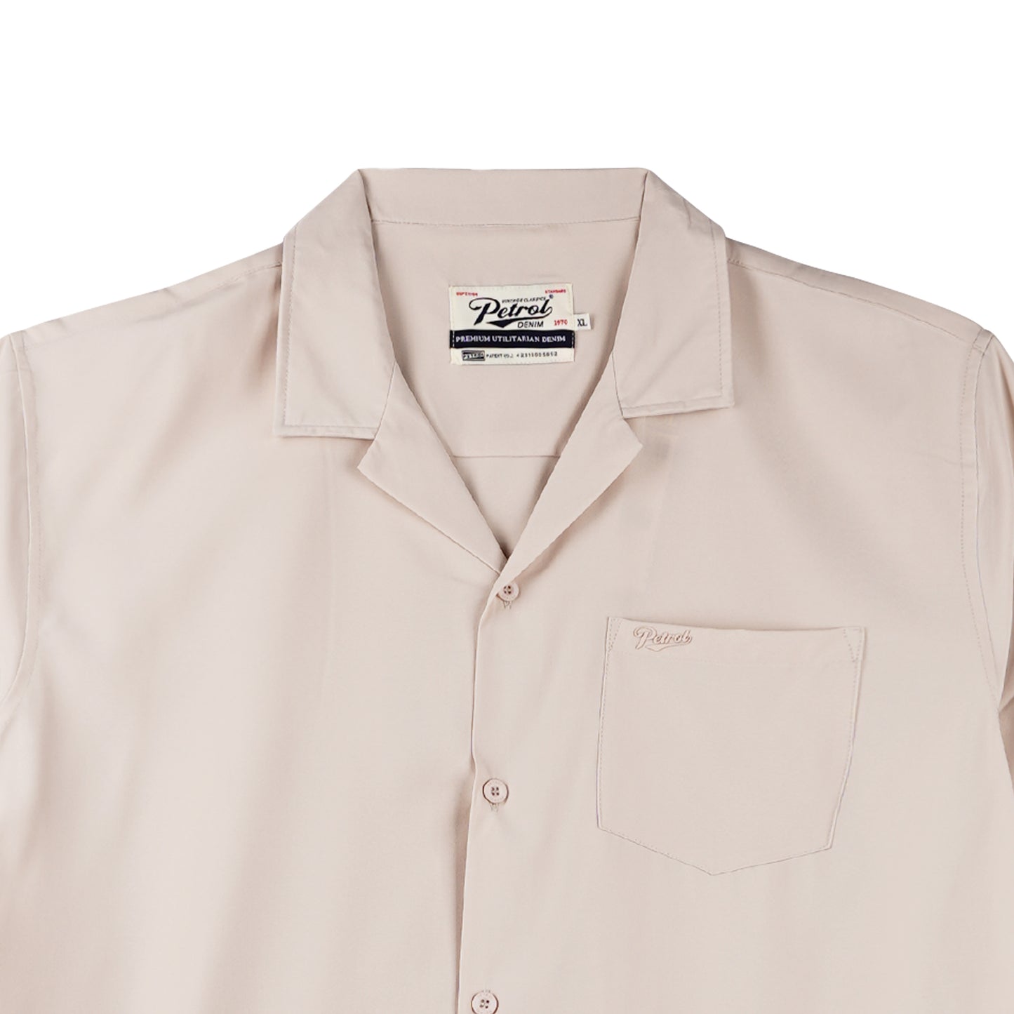 Petrol Men's Basic Collared Woven Shirt Comfort Fitting 156154-U (Sand)