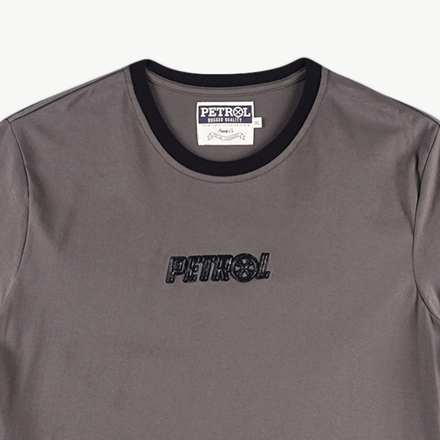 Petrol Men's Basic Tees Slim Fitting CVC Jersey Fabric 166837-U (Charcoal)
