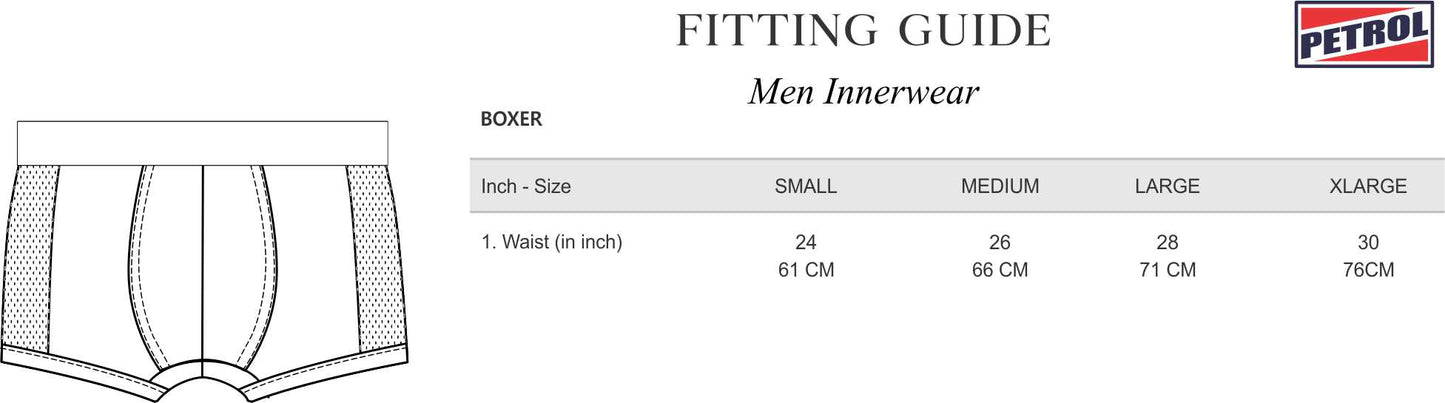 Petrol Men's Basic Accessories 3-in-1 Boxer Brief Innerwear 168575 (Black)