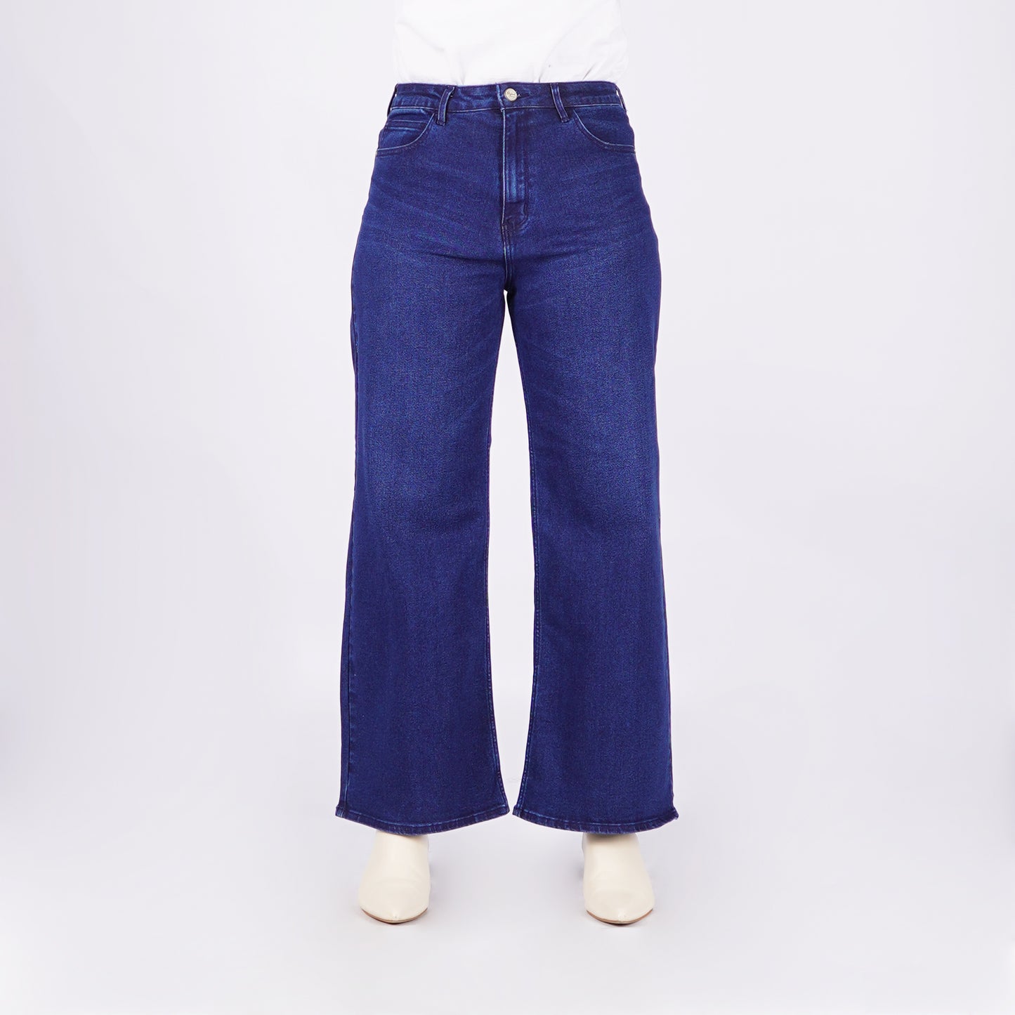 Petrol Ladies Basic Denim Sailor Jeans Mid-Rise Enzyme with Details 167942 (Dark Shade)
