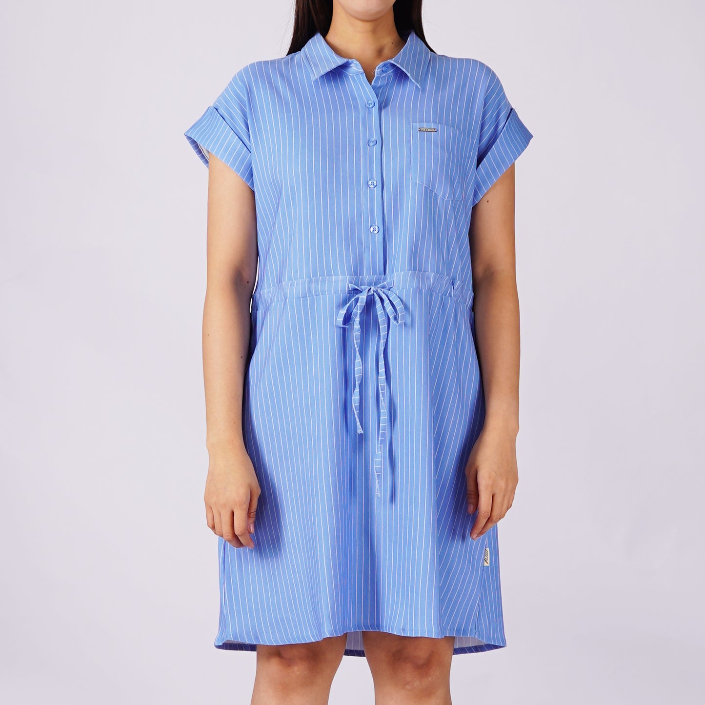 Petrol Ladies Basic Dress Regular Fitting 159362 (Blue)
