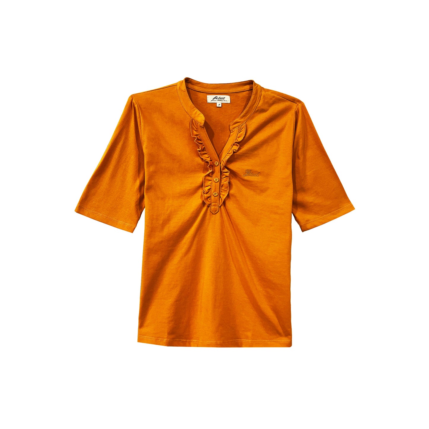 Petrol Ladies Basic Woven Shirt Boxy Fitting Linen Fabric 167051 (Canary)