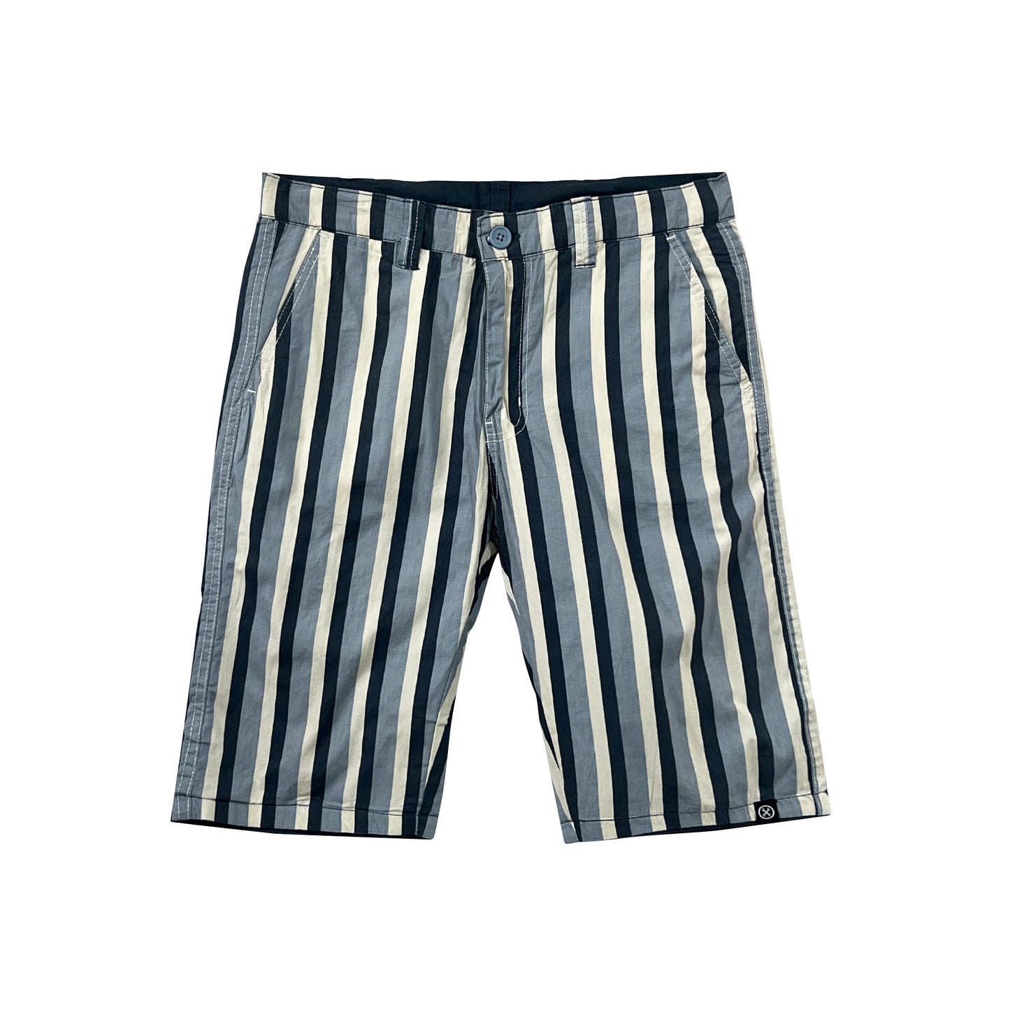 Petrol Men's Basic Non-Denim Reversible Short Mid-Rise Rinse Wash Fabric 165913 (Dark Teal Light Blue)