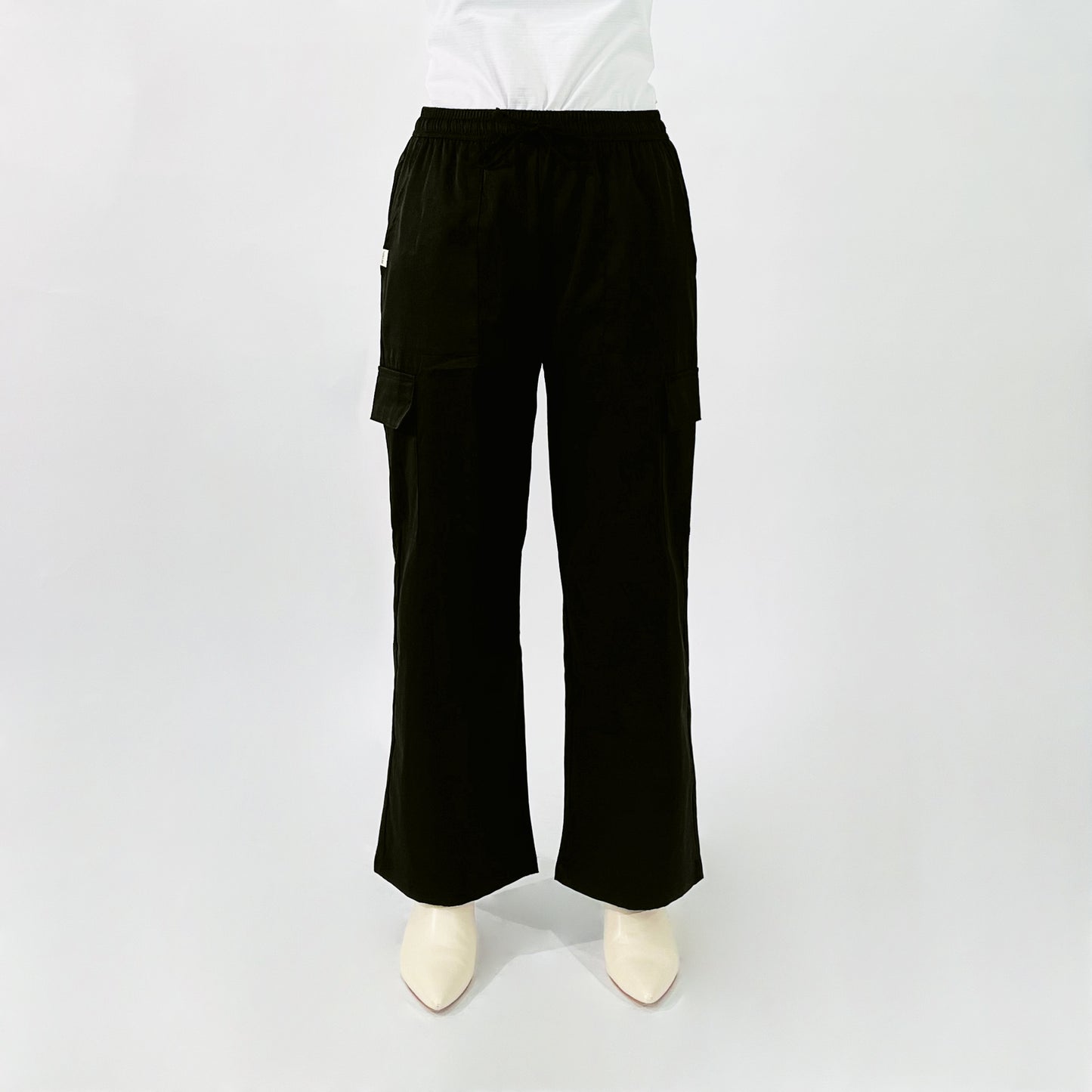 Petrol Ladies Basic Non-Denim Cargo Pants Mid-Rise 180724 (Dark Fatigue)