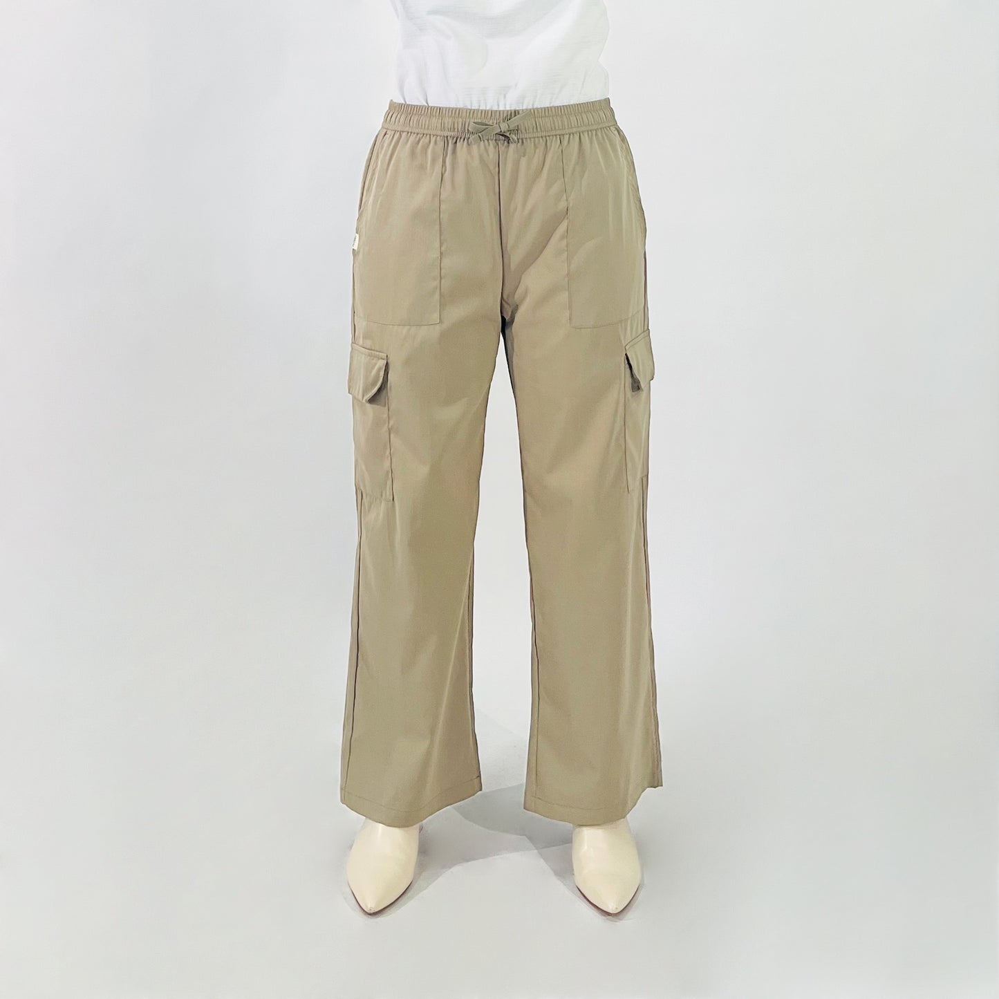 Petrol Ladies Basic Non-Denim Cargo Pants Mid-Rise 180724 (Khaki)