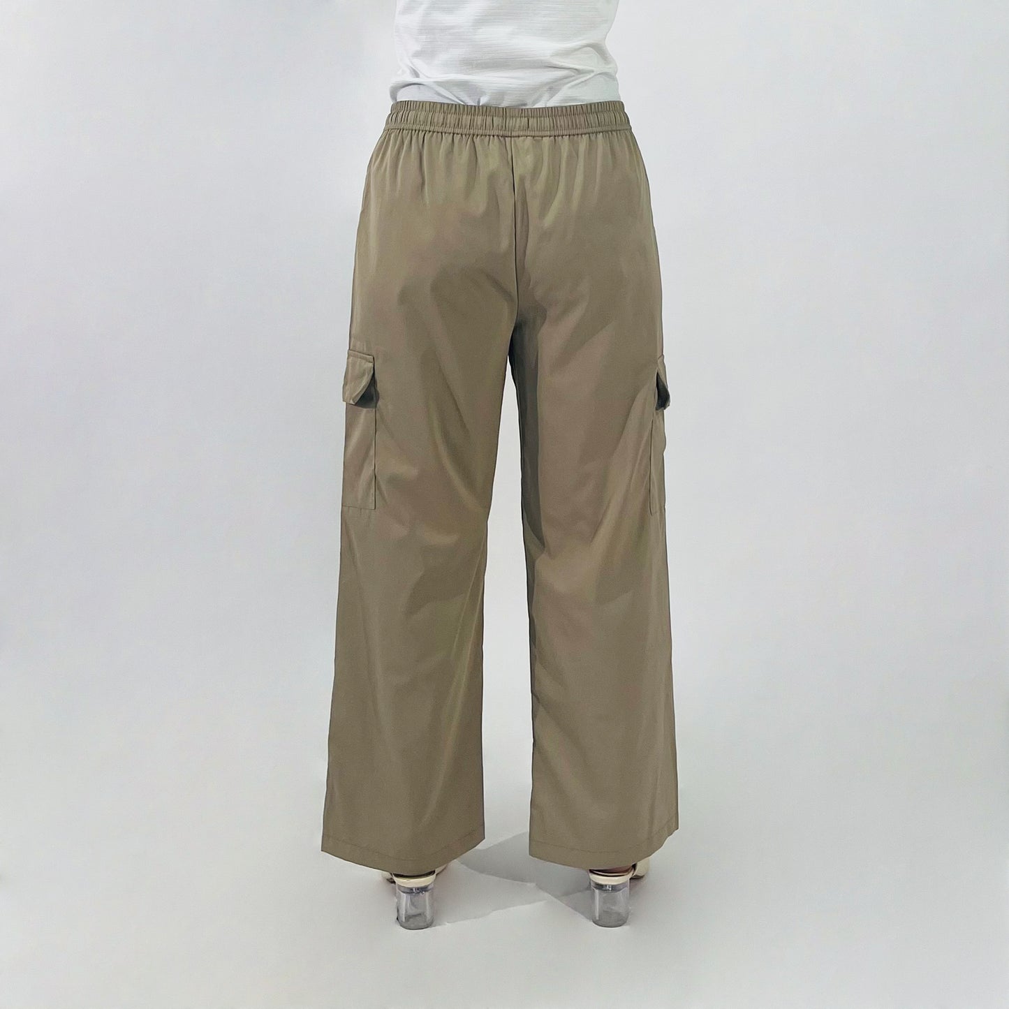 Petrol Ladies Basic Non-Denim Cargo Pants Mid-Rise 180724 (Khaki)