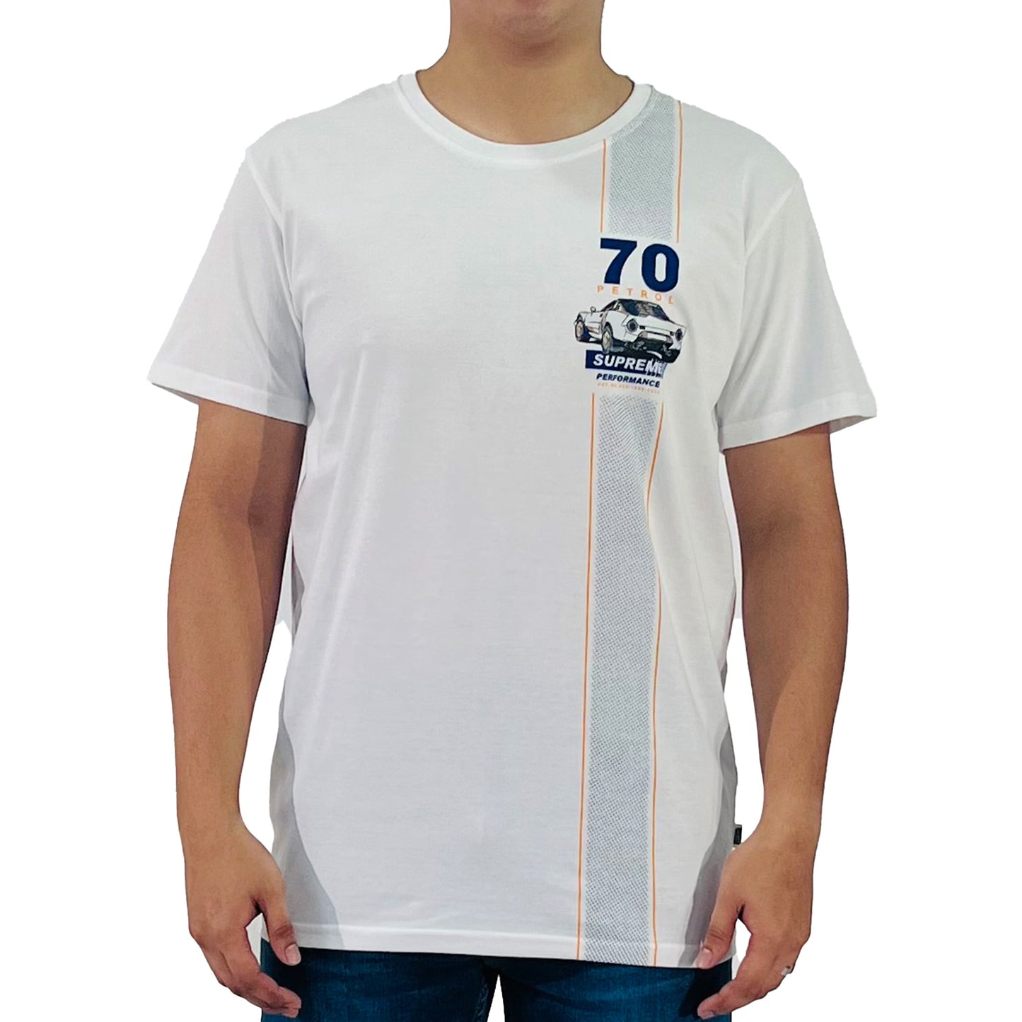 Petrol Men's Basic Tees Slim Fit 165302-U (White)
