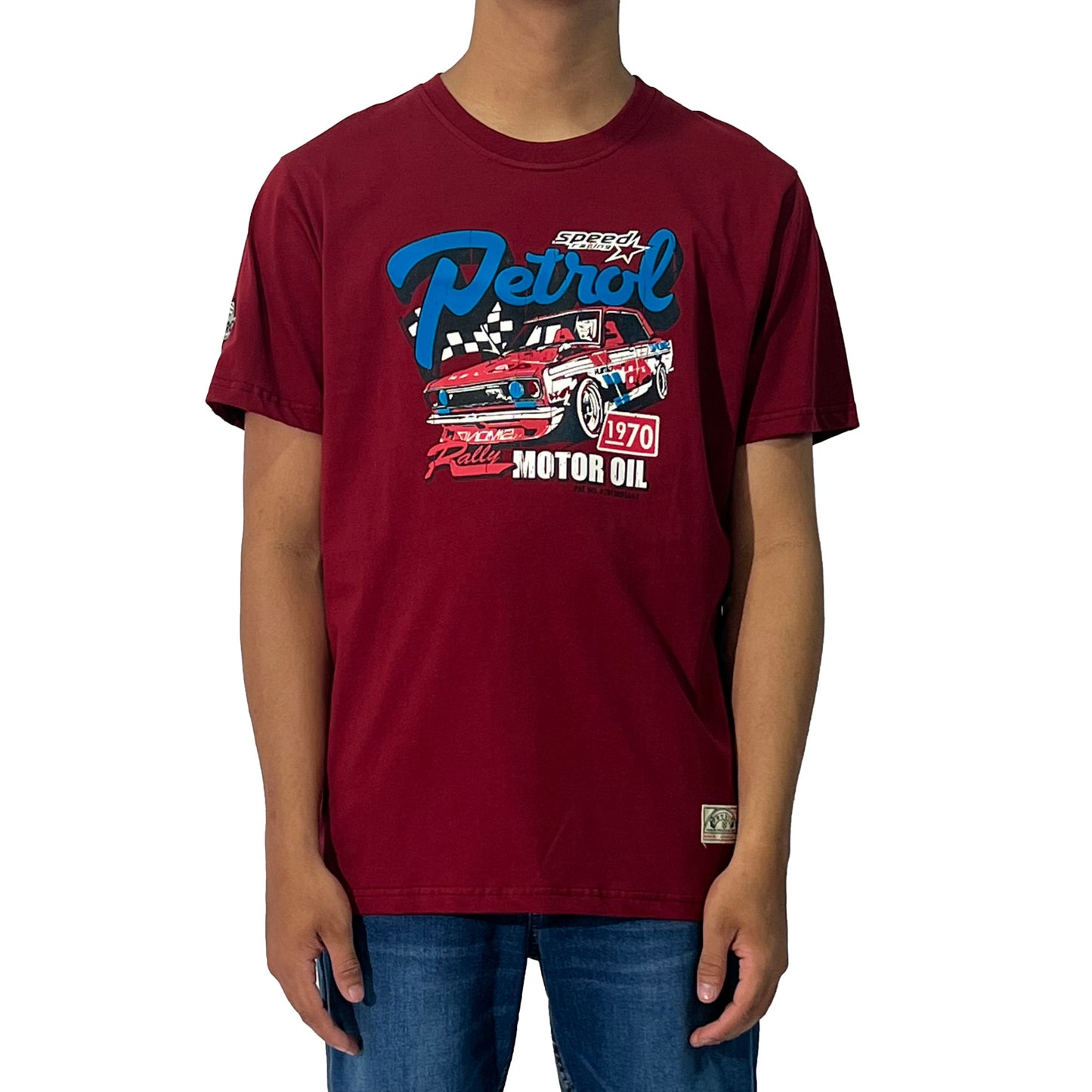 Petrol Men's Basic Tees Slim Fit 173080 (Crimson)