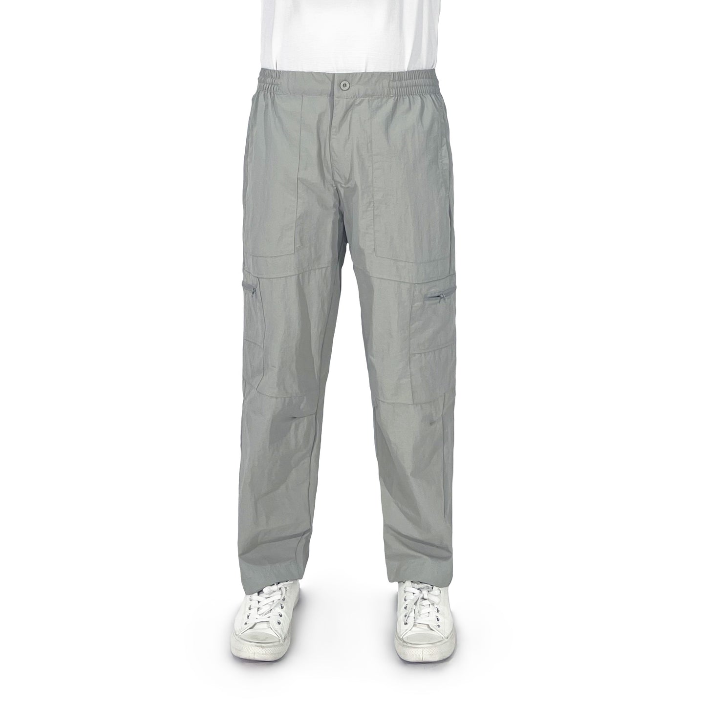 Petrol Men's Basic Non-Denim Cargo Pants Mid-Rise Fitting 174179-U (Light Gray)