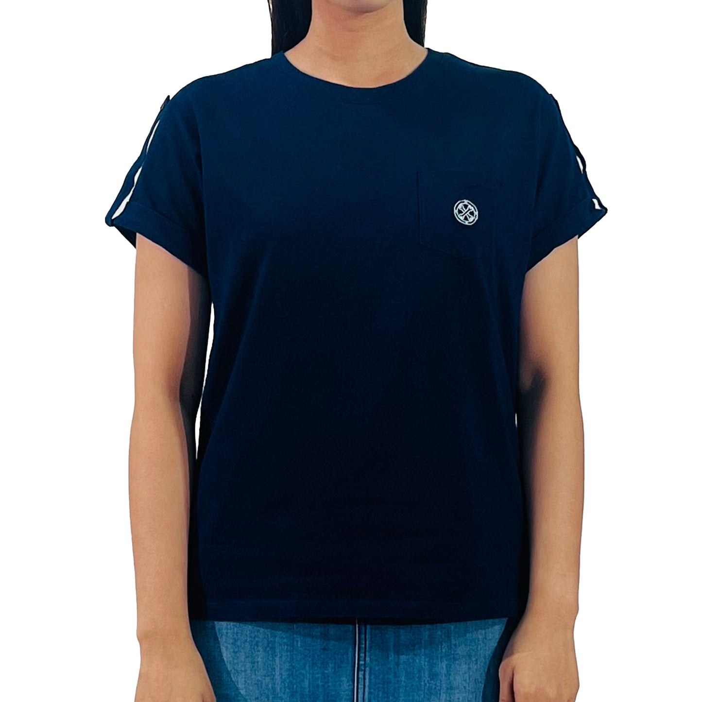 Petrol Ladies Basic Tees Regular Fitting 138665 (Raw Wash)
