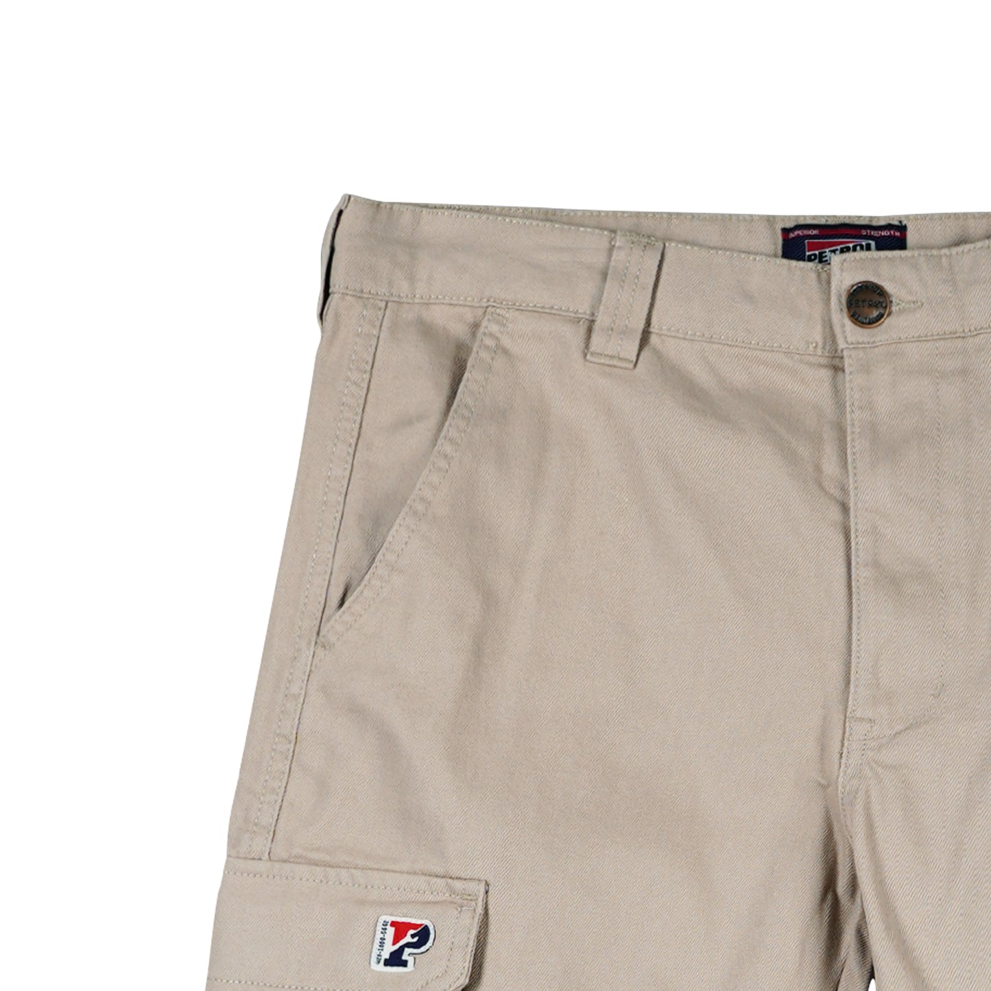 Petrol Men's Basic Non-Denim Cargo Short Mid-Rise Fitting 178464 (Sand)