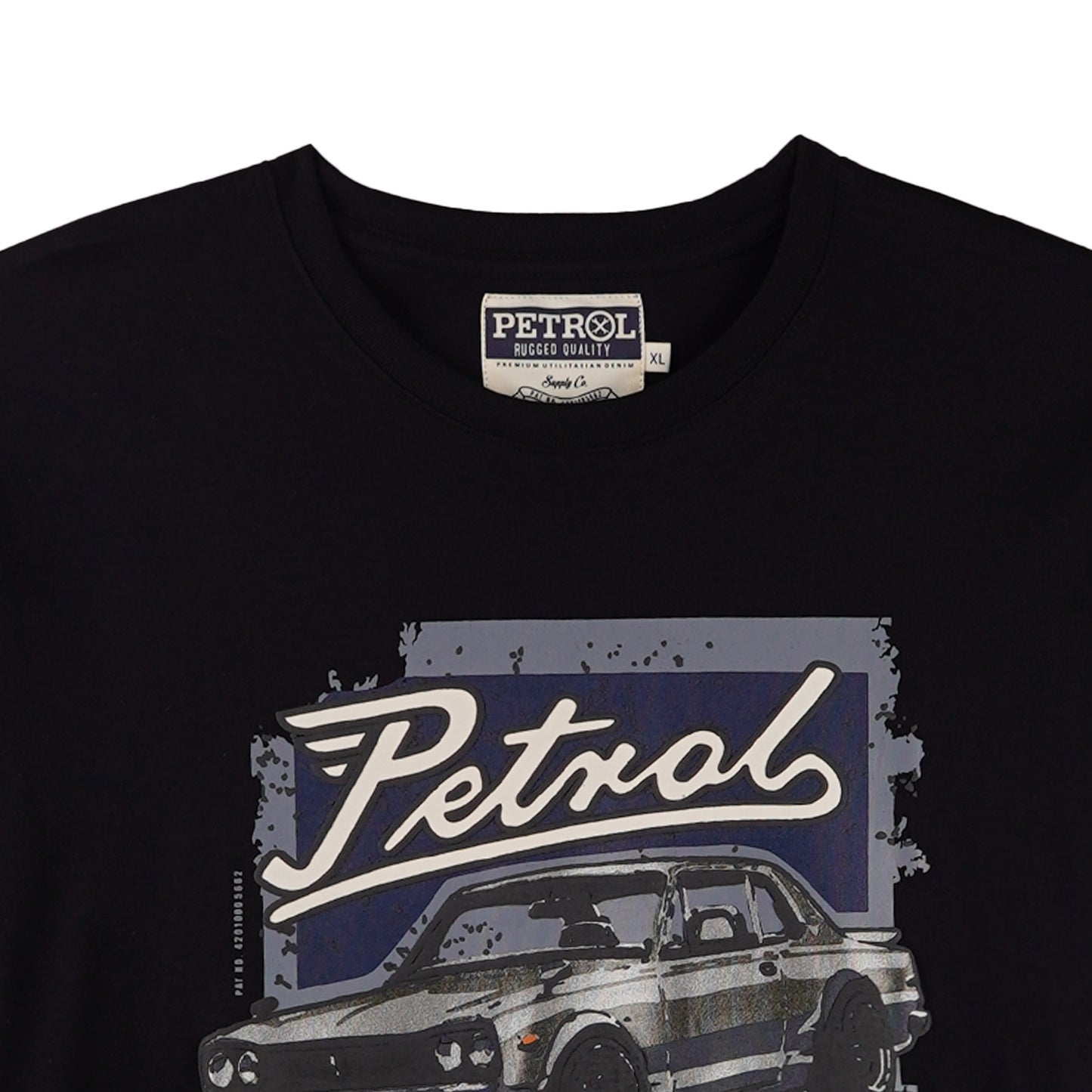 Petrol Men's Basic Tees Slim Fitting 158650-U (Black)