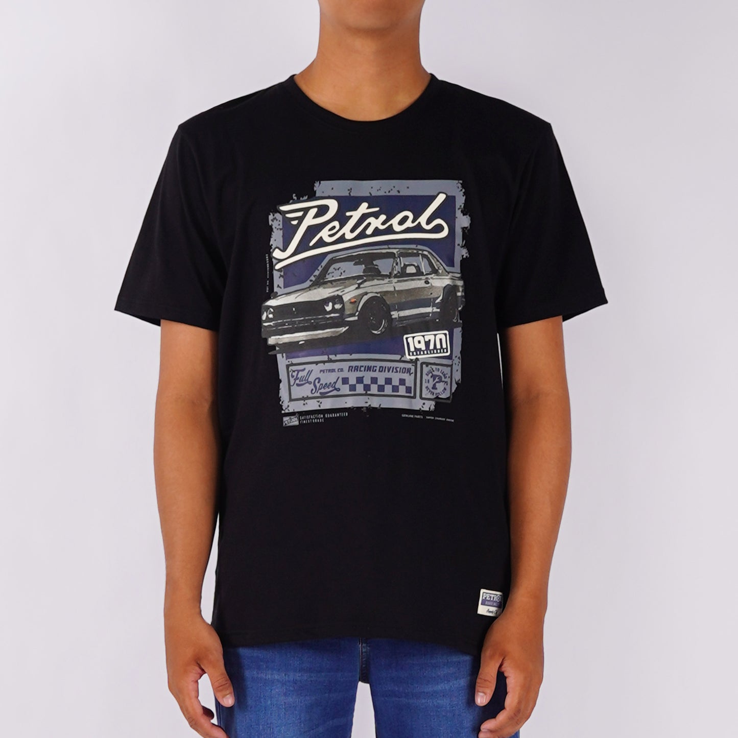 Petrol Men's Basic Tees Slim Fitting 158650-U (Black)