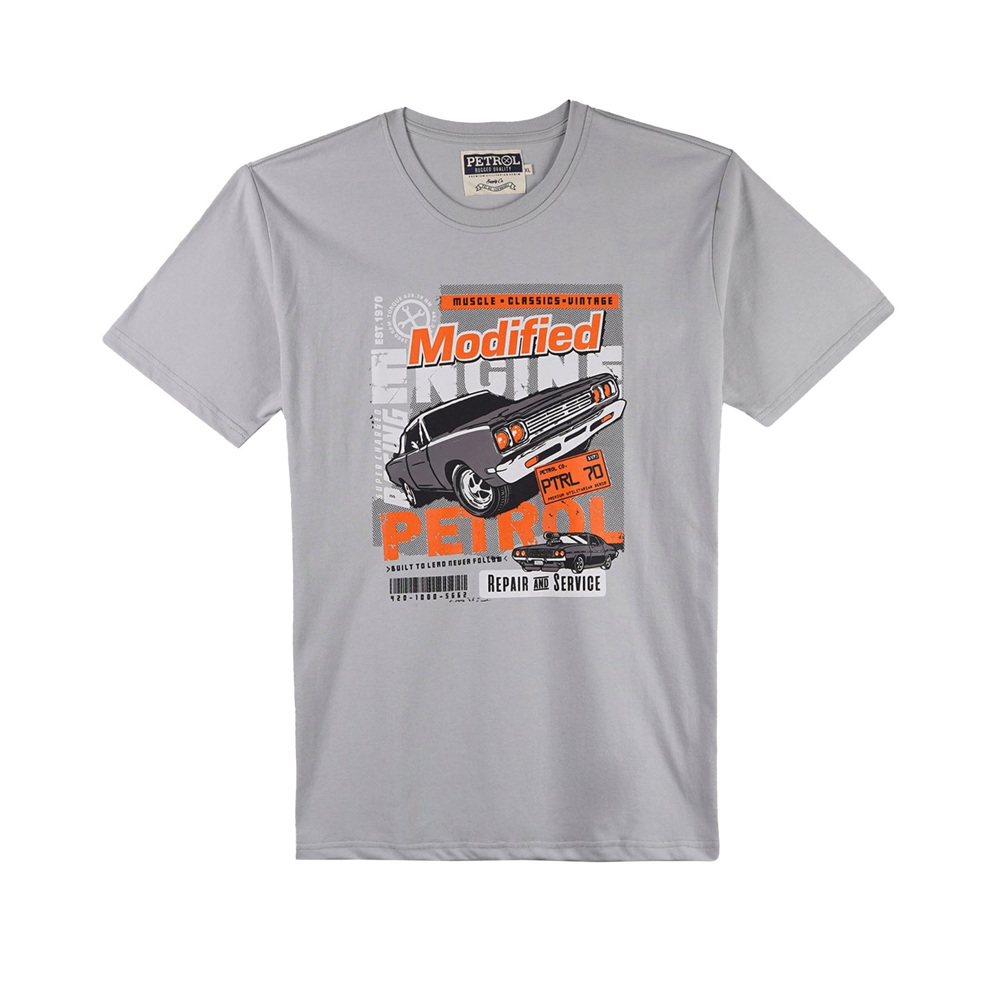 Petrol Men's Basic Tees Slim Fitting 175848-U (Mercury)