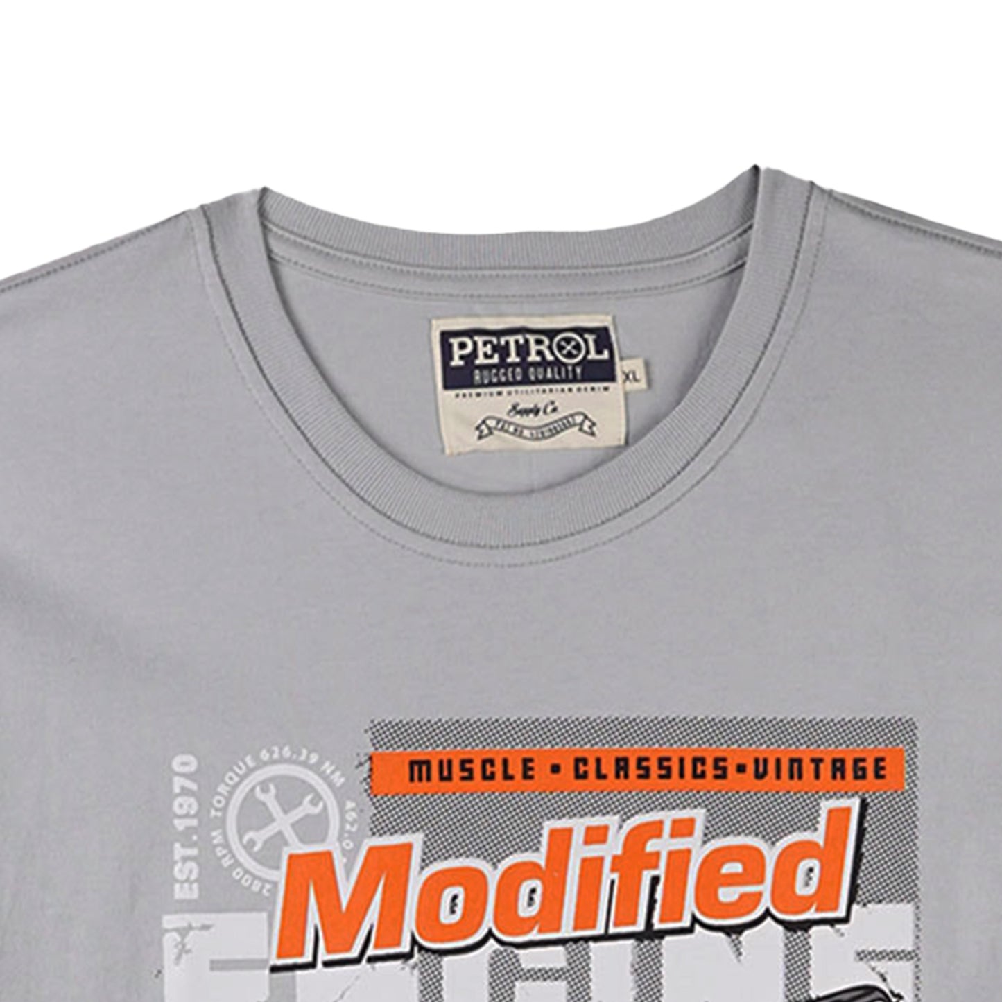 Petrol Men's Basic Tees Slim Fitting 175848-U (Mercury)