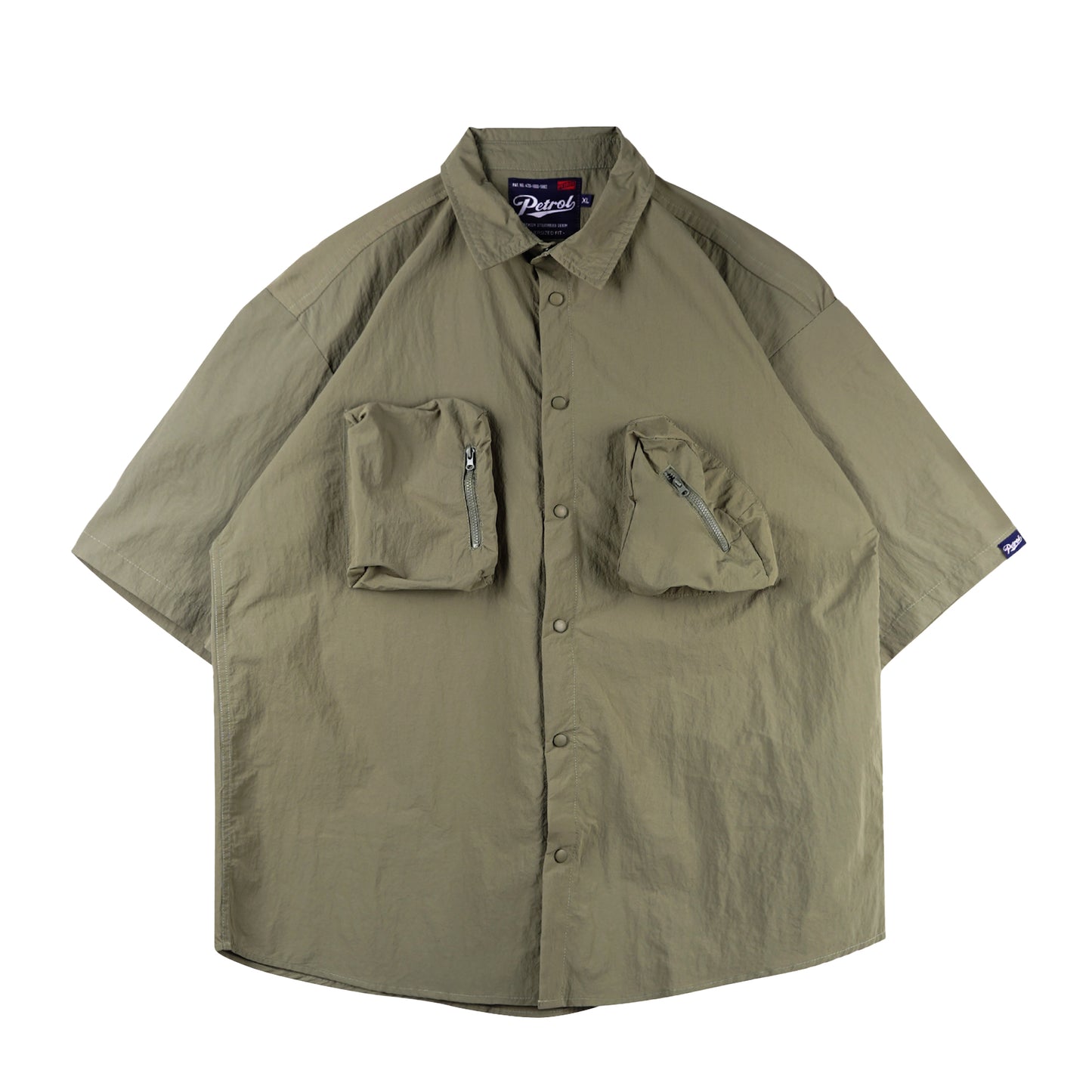 Petrol Men's Basic Woven Shirt Oversized Fitting 178633 (Sage)