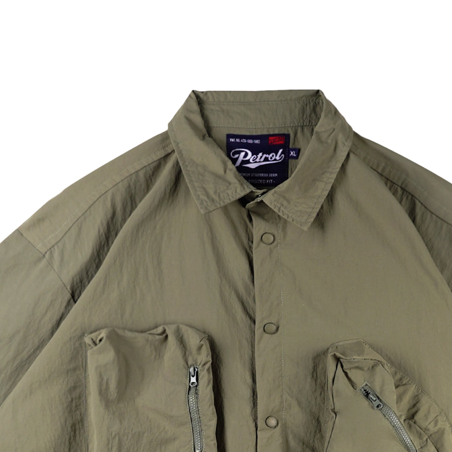 Petrol Men's Basic Woven Shirt Oversized Fitting 178633 (Sage)