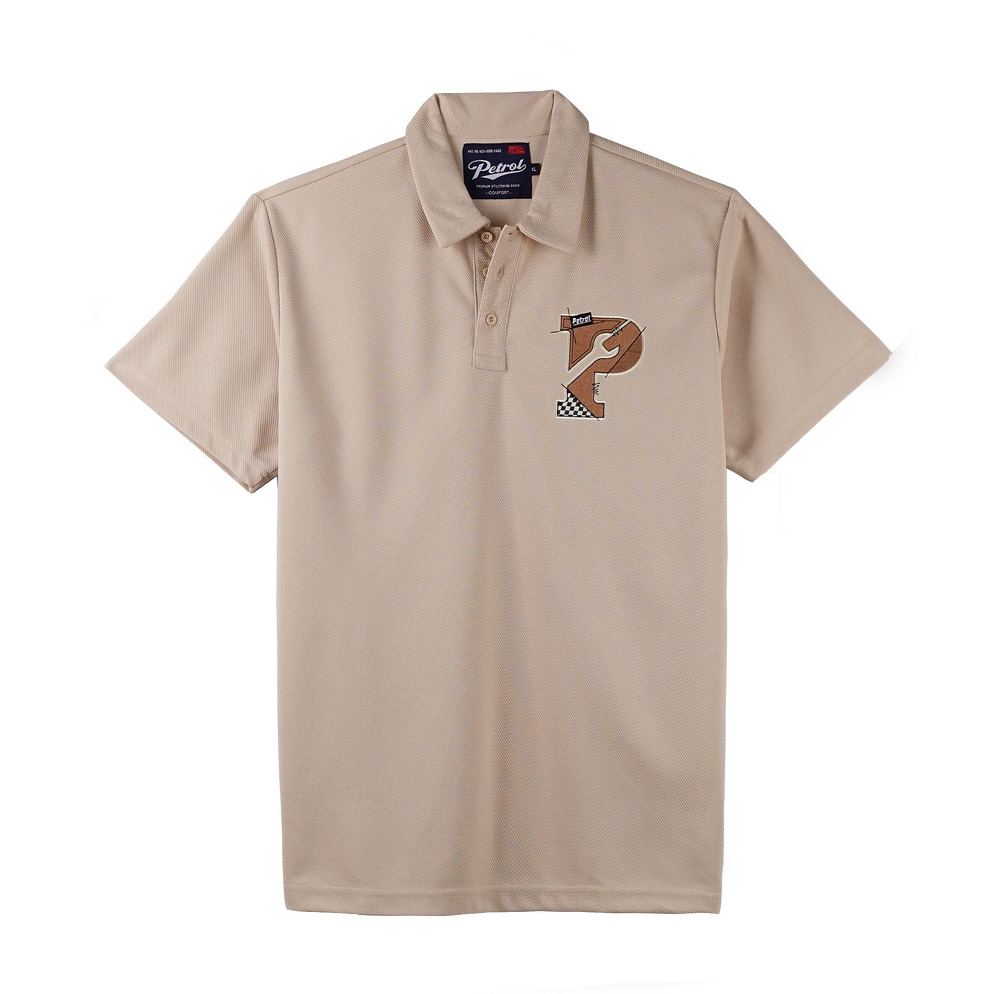 Petrol Men's Basic Collared Shirt Comfort Fitting 168687 (Beige)