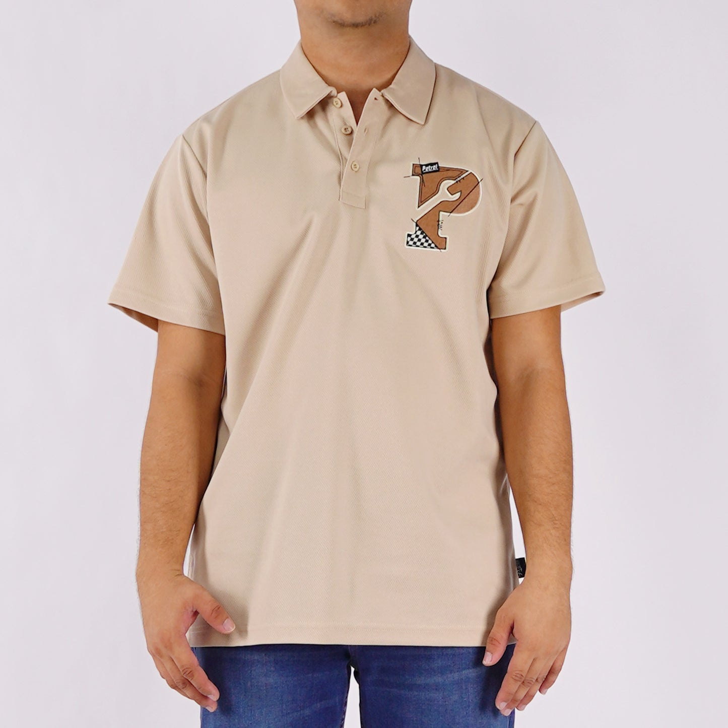 Petrol Men's Basic Collared Shirt Comfort Fitting 168687 (Beige)