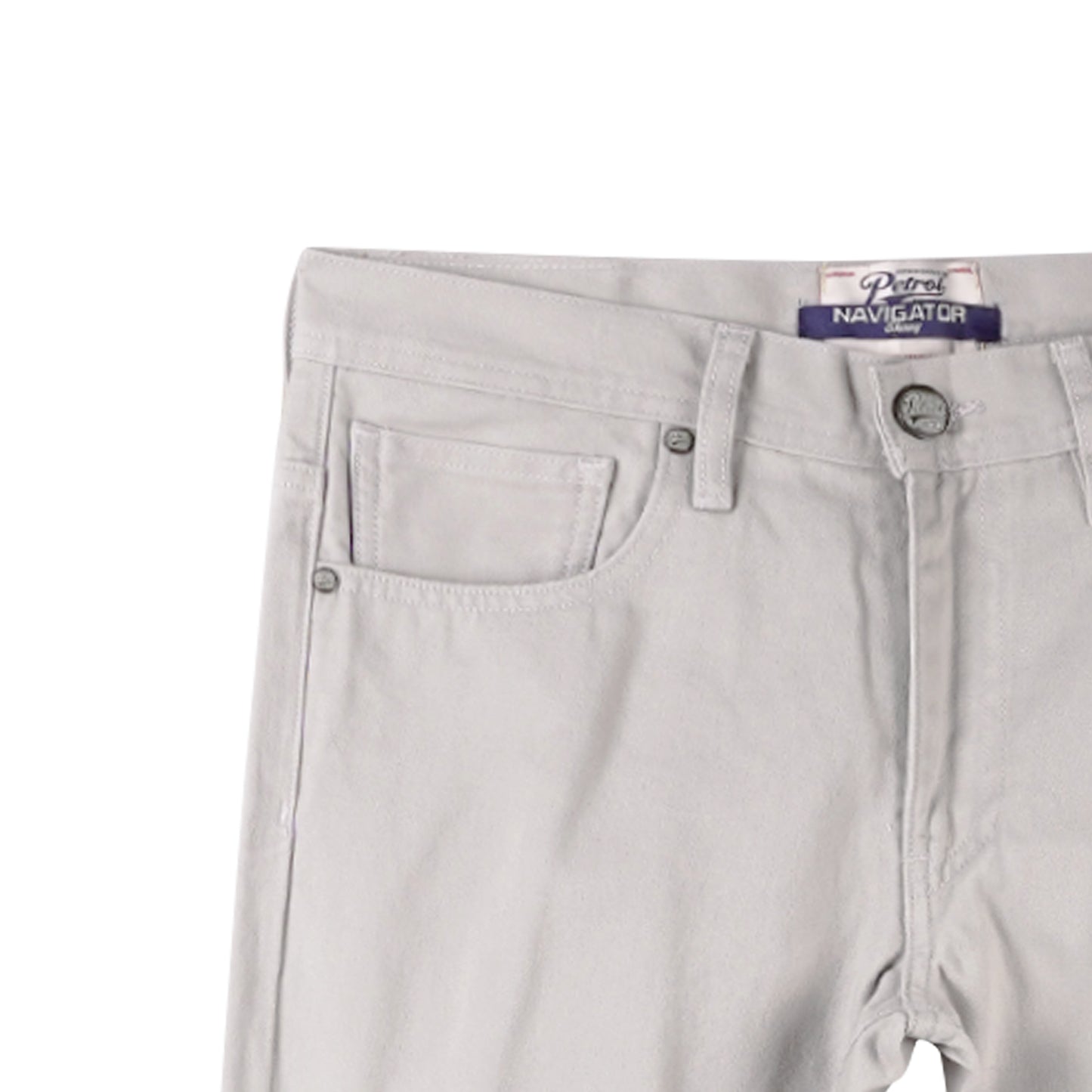Petrol Men's Basic Denim Pants Skinny Fitting Mid-Rise 173325 (Light Gray)