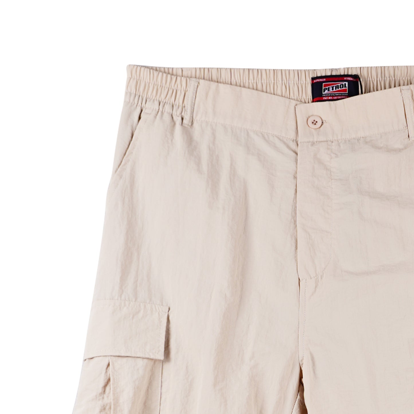 Petrol Men's Basic Non-Denim Cargo Pants Mid-Rise Fitting 169802 (Beige)