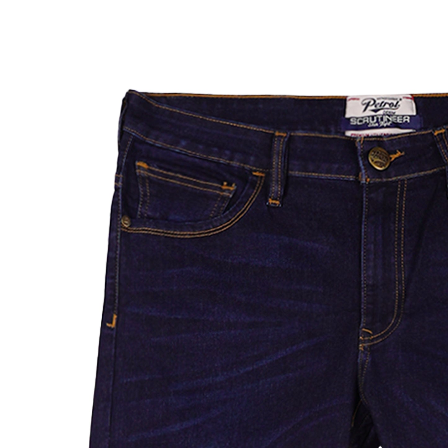 Petrol Men's Basic Denim Pants Skin Tight Fitting Mid-Rise 176988-U (Dark Shade)