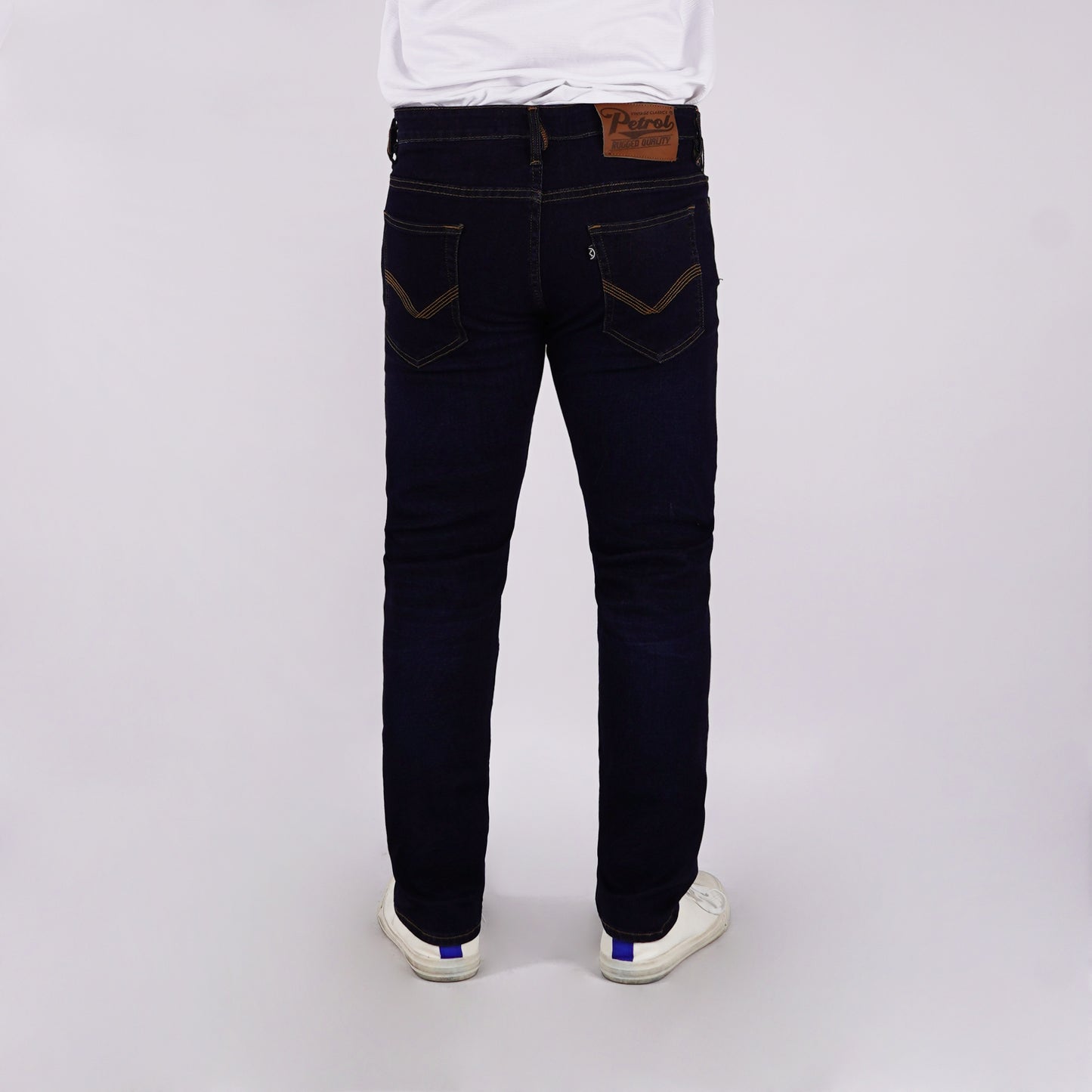 Petrol Men's Basic Denim Pants Skin Tight Fitting Mid-Rise 176988-U (Dark Shade)