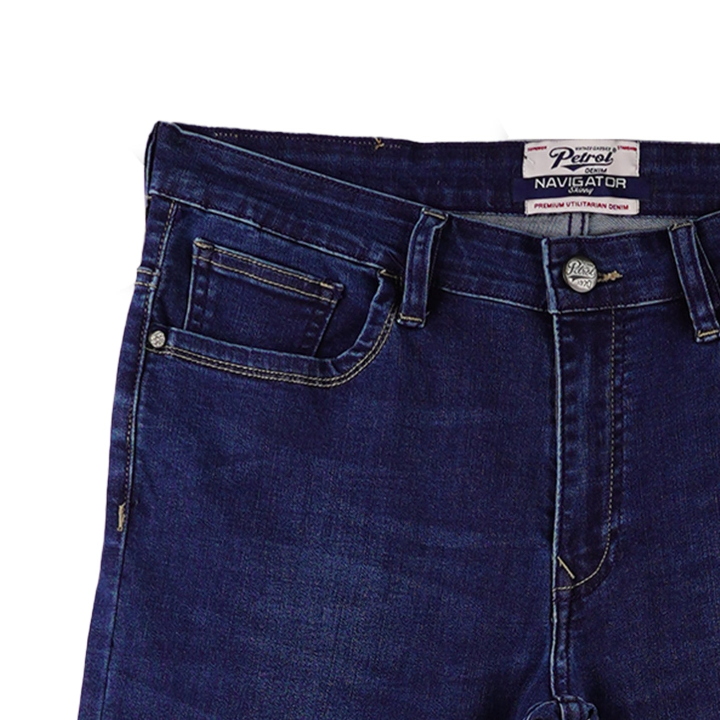 Petrol Men's Basic Denim Pants Skinny Fitting Mid-Rise 178084-U (Dark Shade)