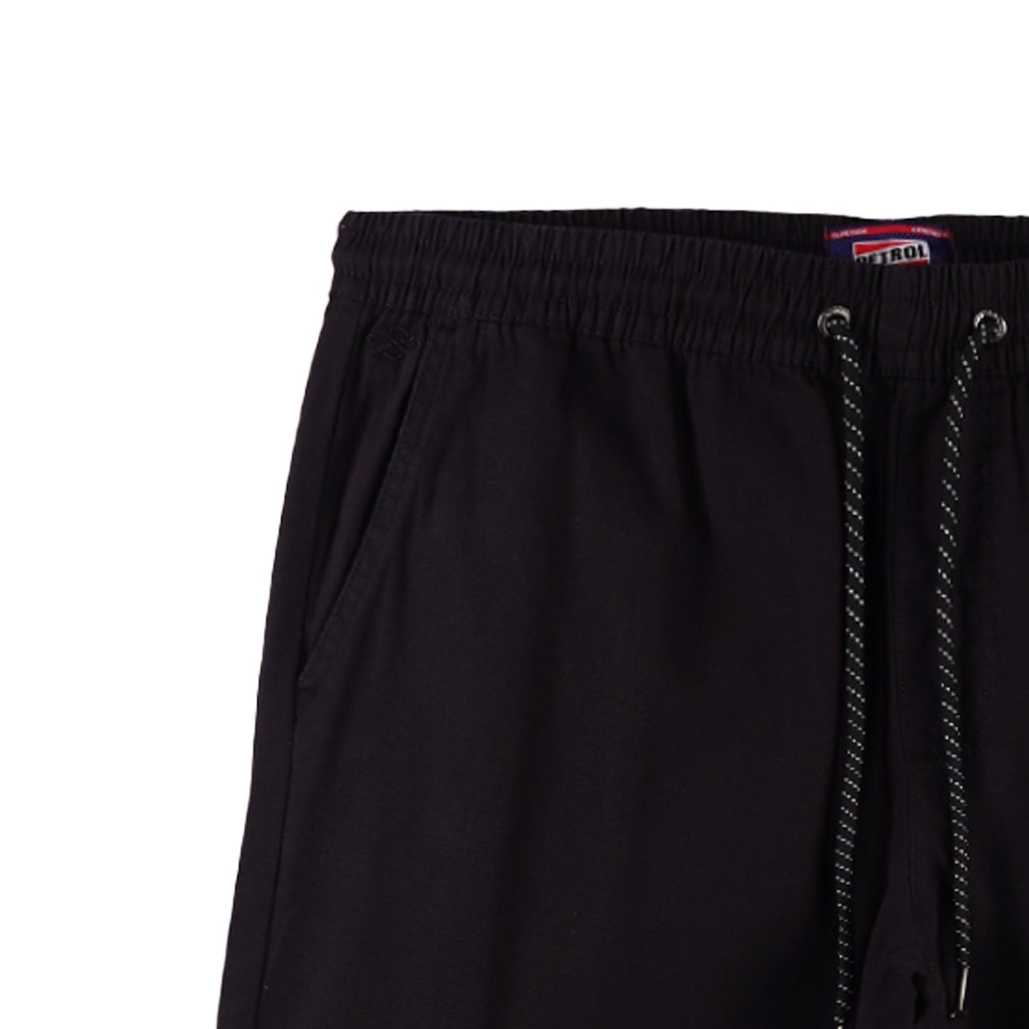 Petrol Men's Basic Non-Denim Trouser Pants Mid-Rise 176055 (Black)