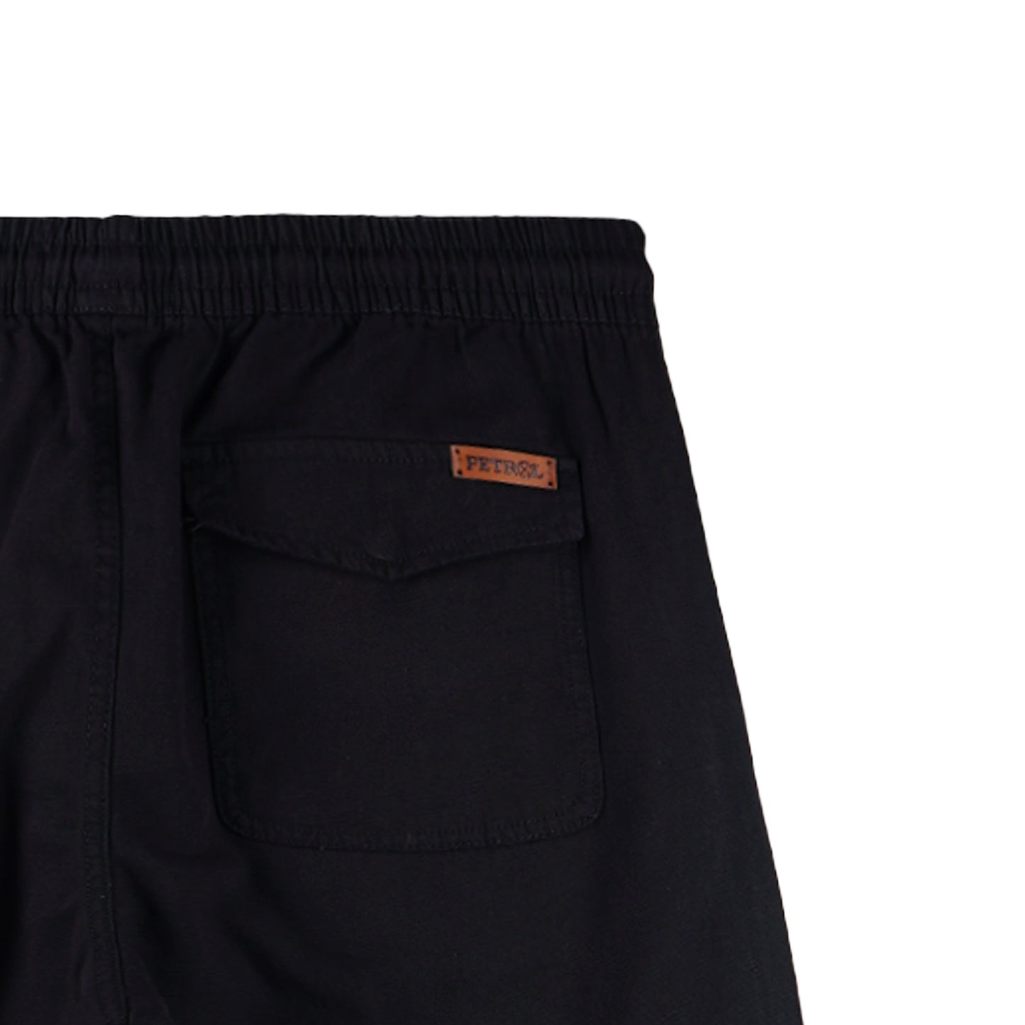 Petrol Men's Basic Non-Denim Trouser Pants Mid-Rise 176055 (Black)