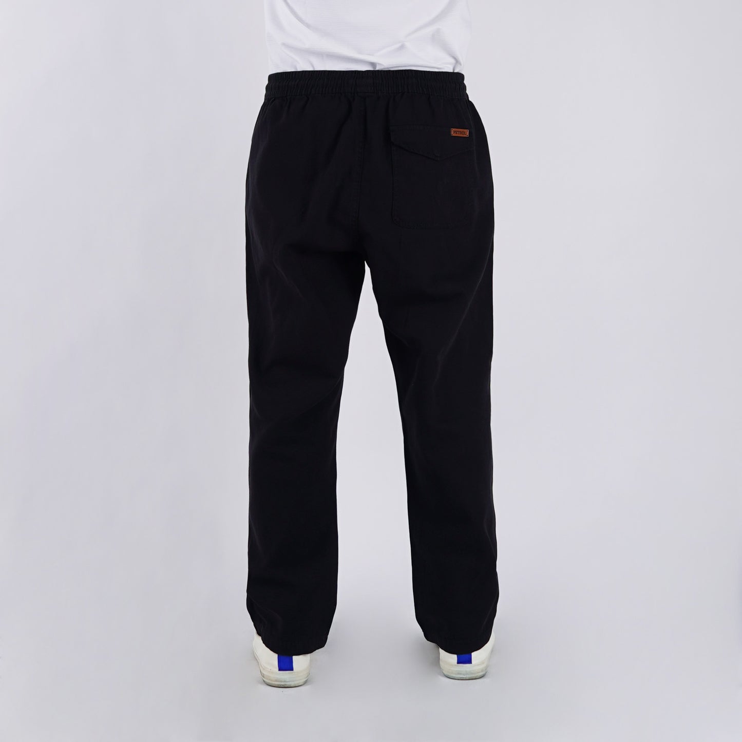 Petrol Men's Basic Non-Denim Trouser Pants Mid-Rise 176055 (Black)