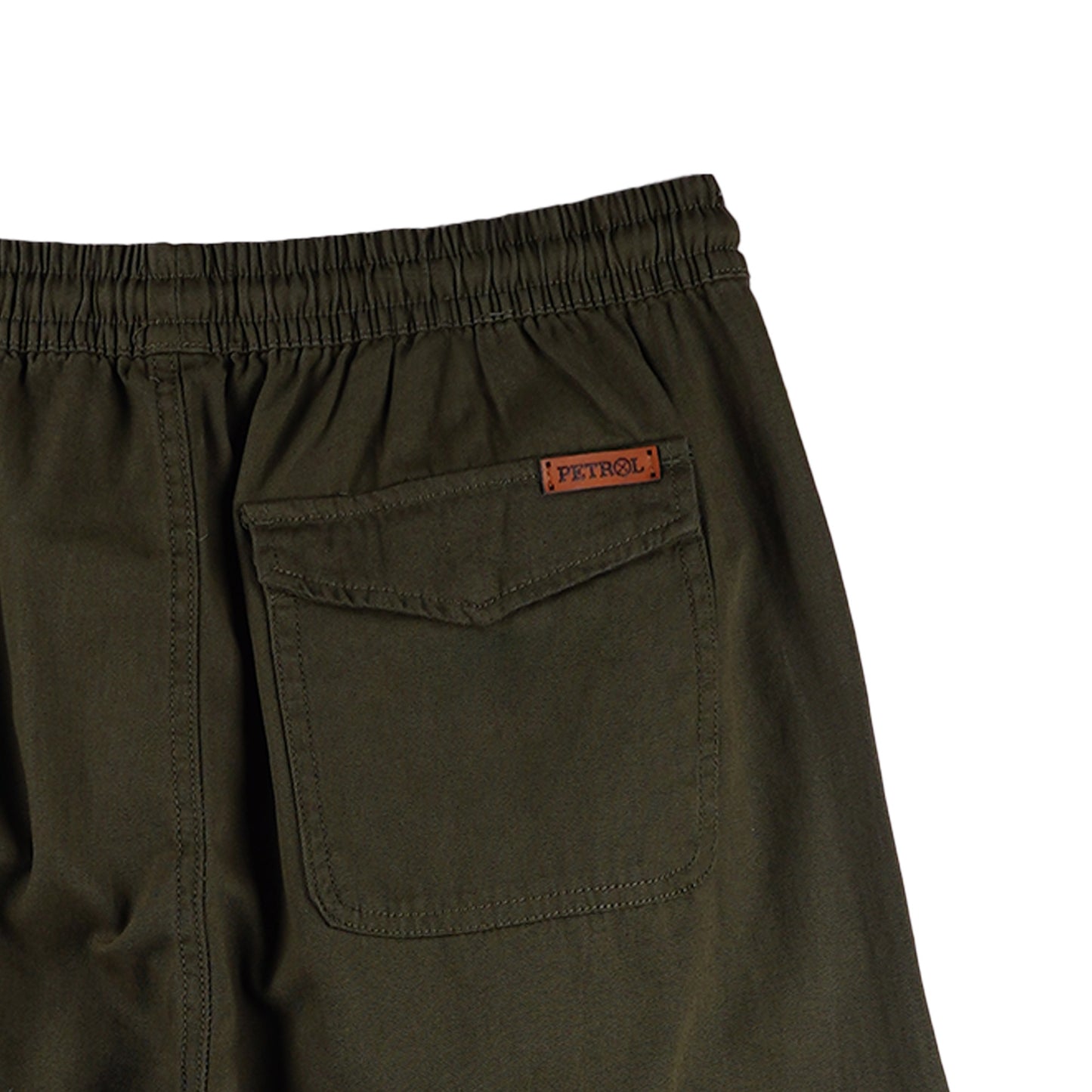 Petrol Men's Basic Non-Denim Trouser Pants Mid-Rise 176055 (Fatigue)