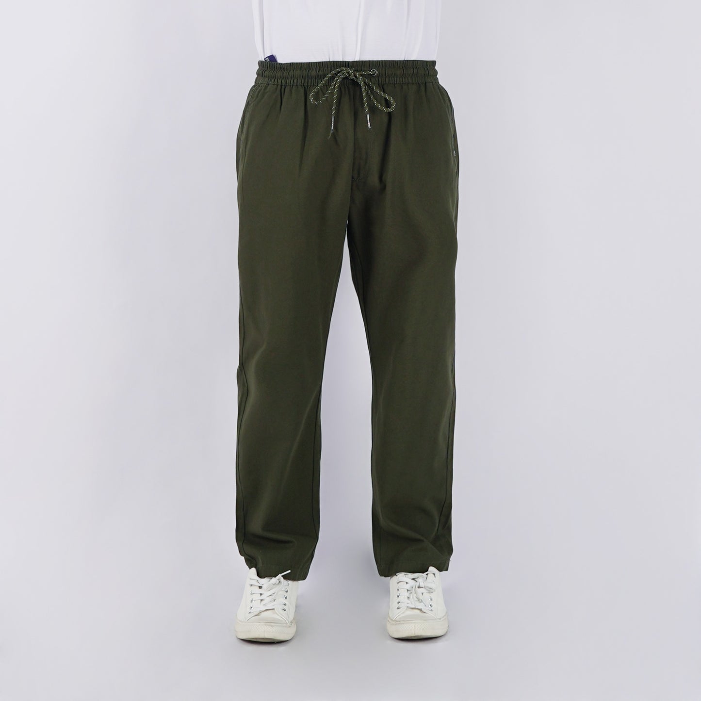 Petrol Men's Basic Non-Denim Trouser Pants Mid-Rise 176055 (Fatigue)