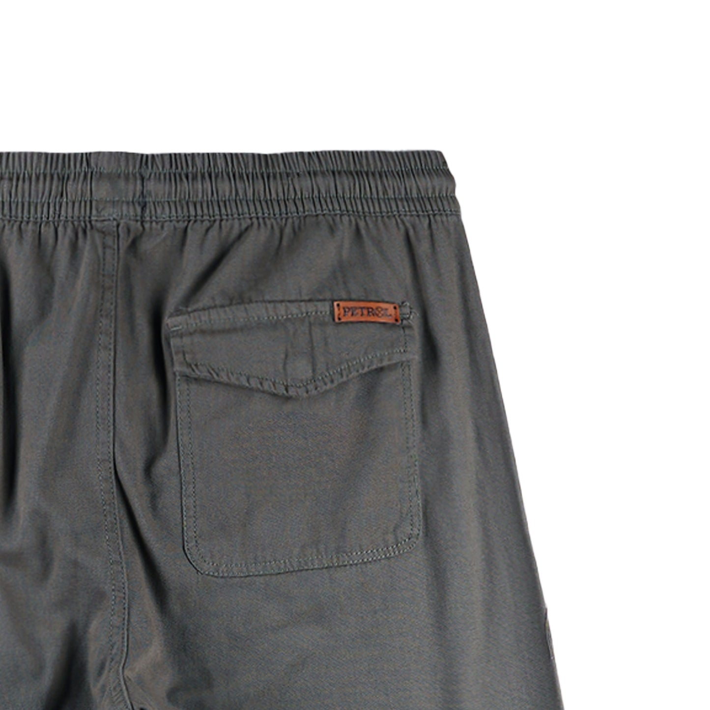 Petrol Men's Basic Non-Denim Trouser Pants Mid-Rise 176055 (Gray)