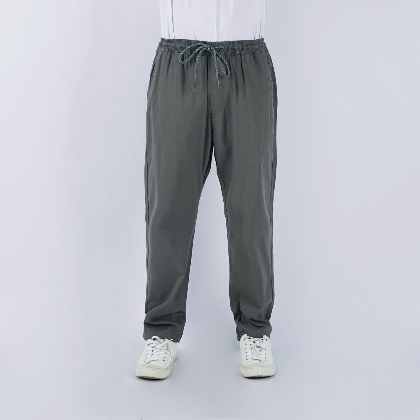 Petrol Men's Basic Non-Denim Trouser Pants Mid-Rise 176055 (Gray)