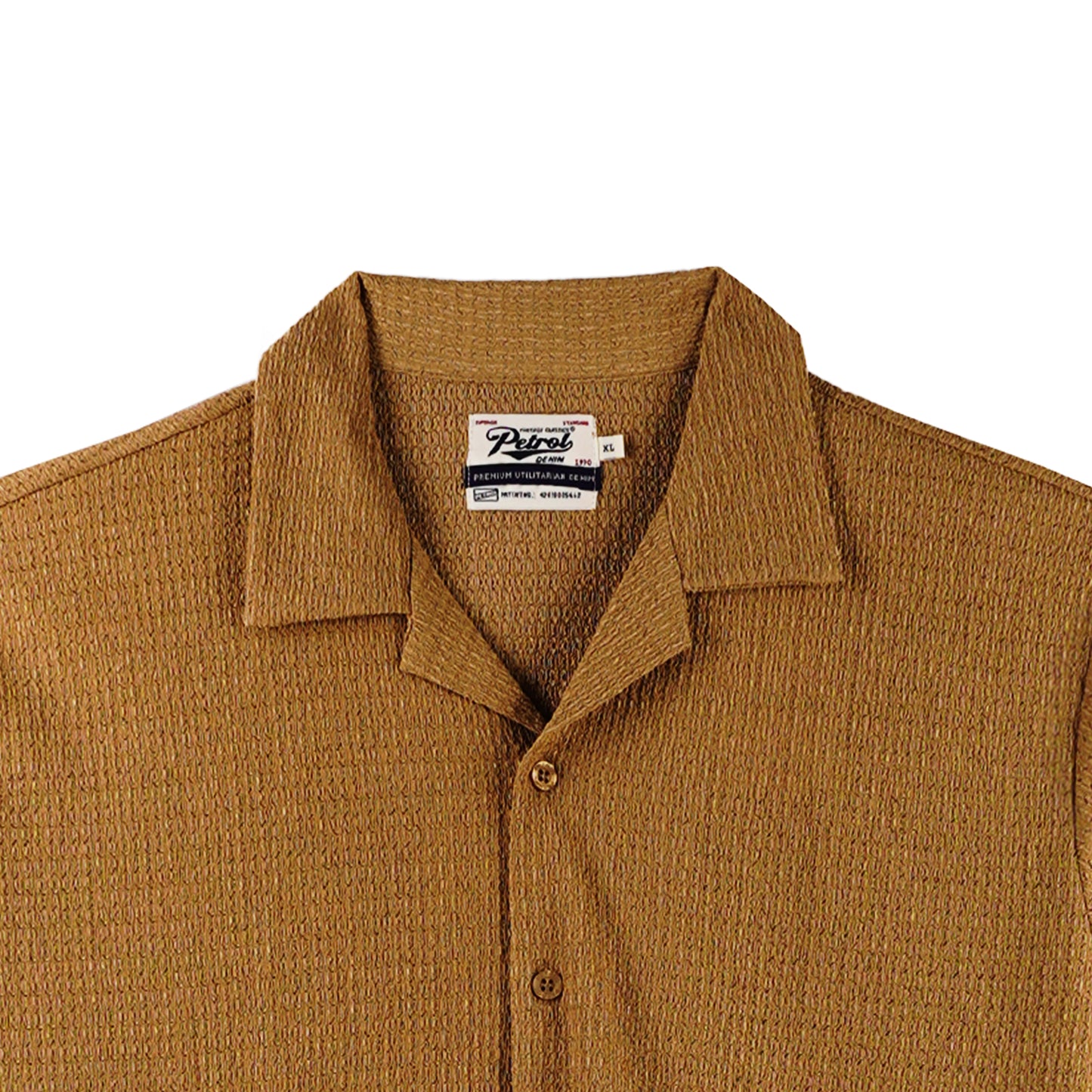 Petrol Men's Basic Woven Shirt Comfort Fitting 169262 (Khaki)