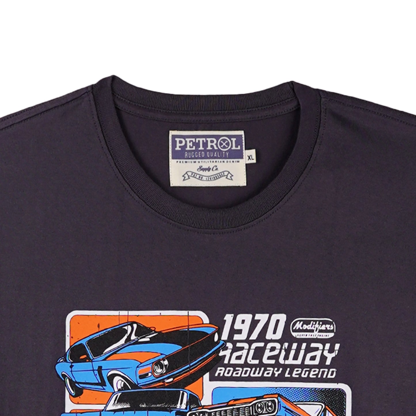 Petrol Mens Basic Tees Slim Fit 176909-U (Charcoal)