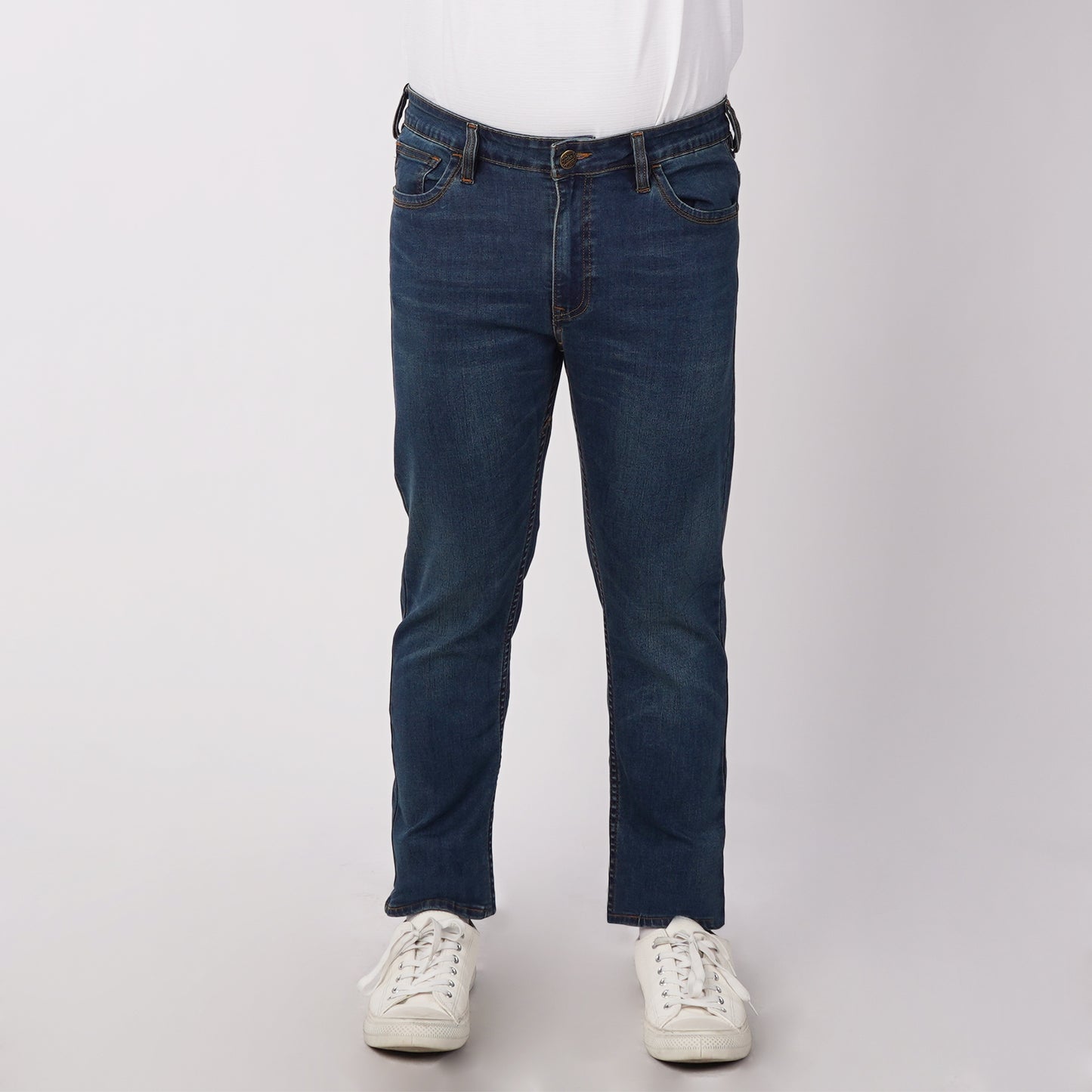 Petrol Men's Basic Denim Pants Skin Tight Fitting Mid-Rise 177205-U (Dark Shade)