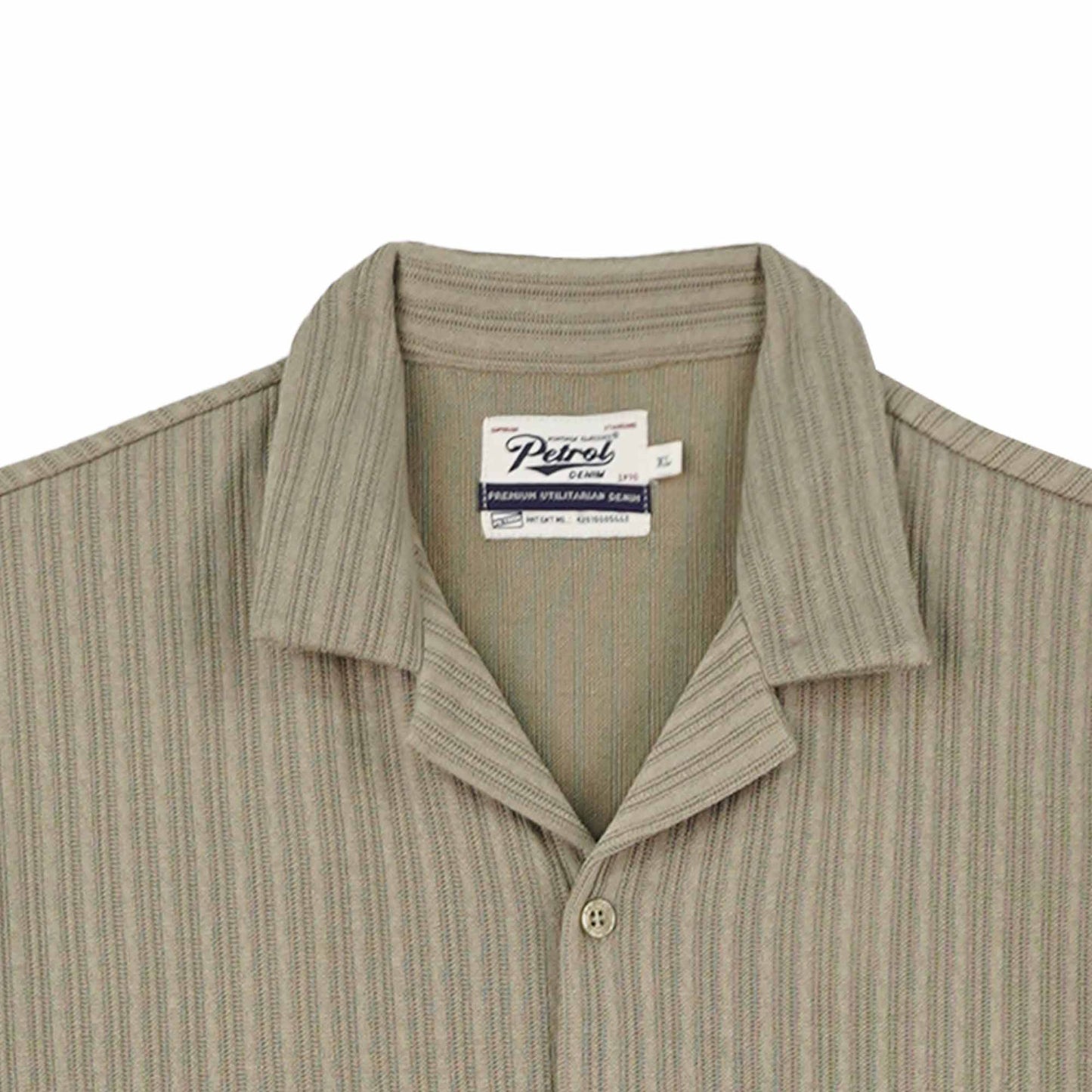 Petrol Men's Basic Woven Shirt Oversized Fitting 168424 (Rock Ridge)