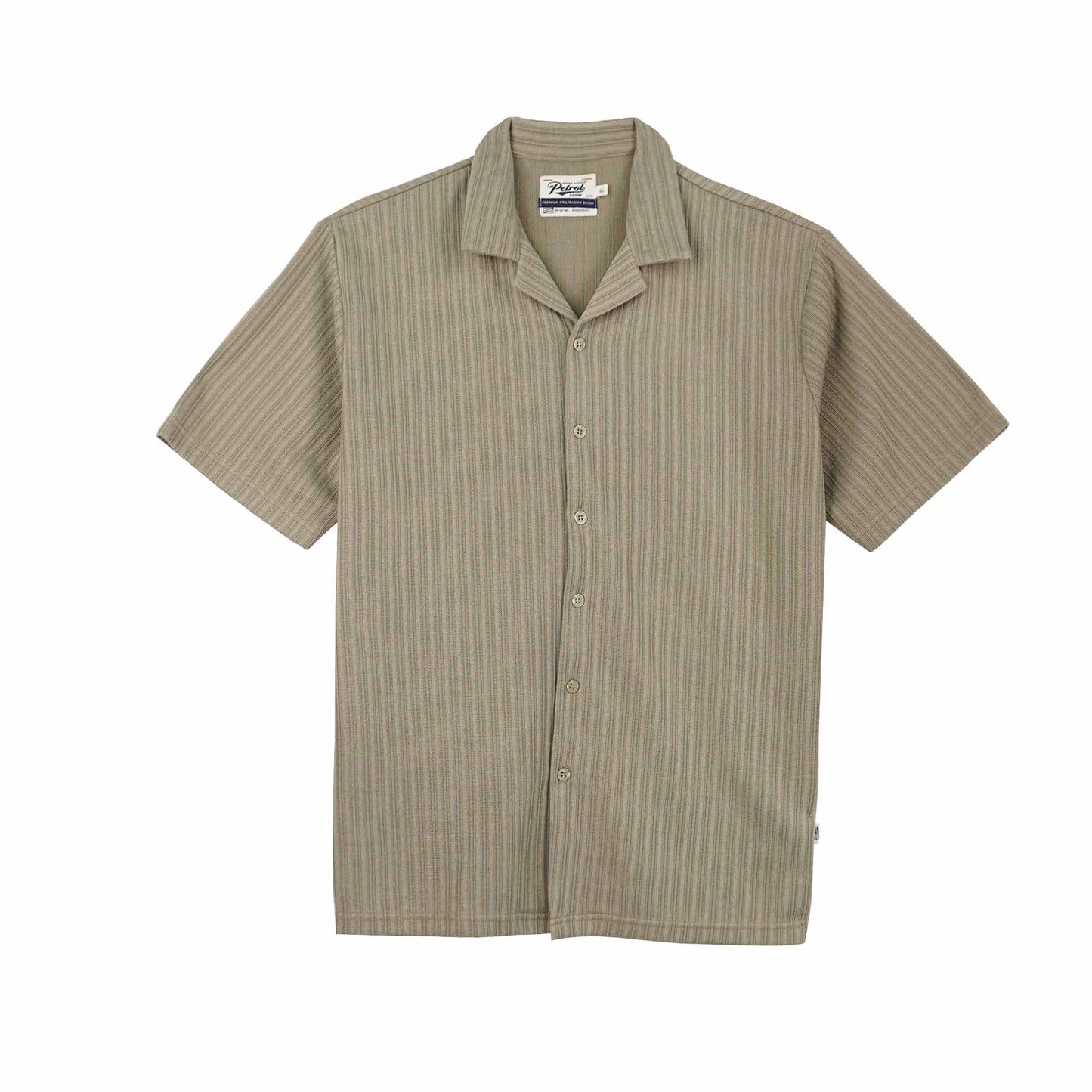Petrol Men's Basic Woven Shirt Oversized Fitting 168424 (Rock Ridge)